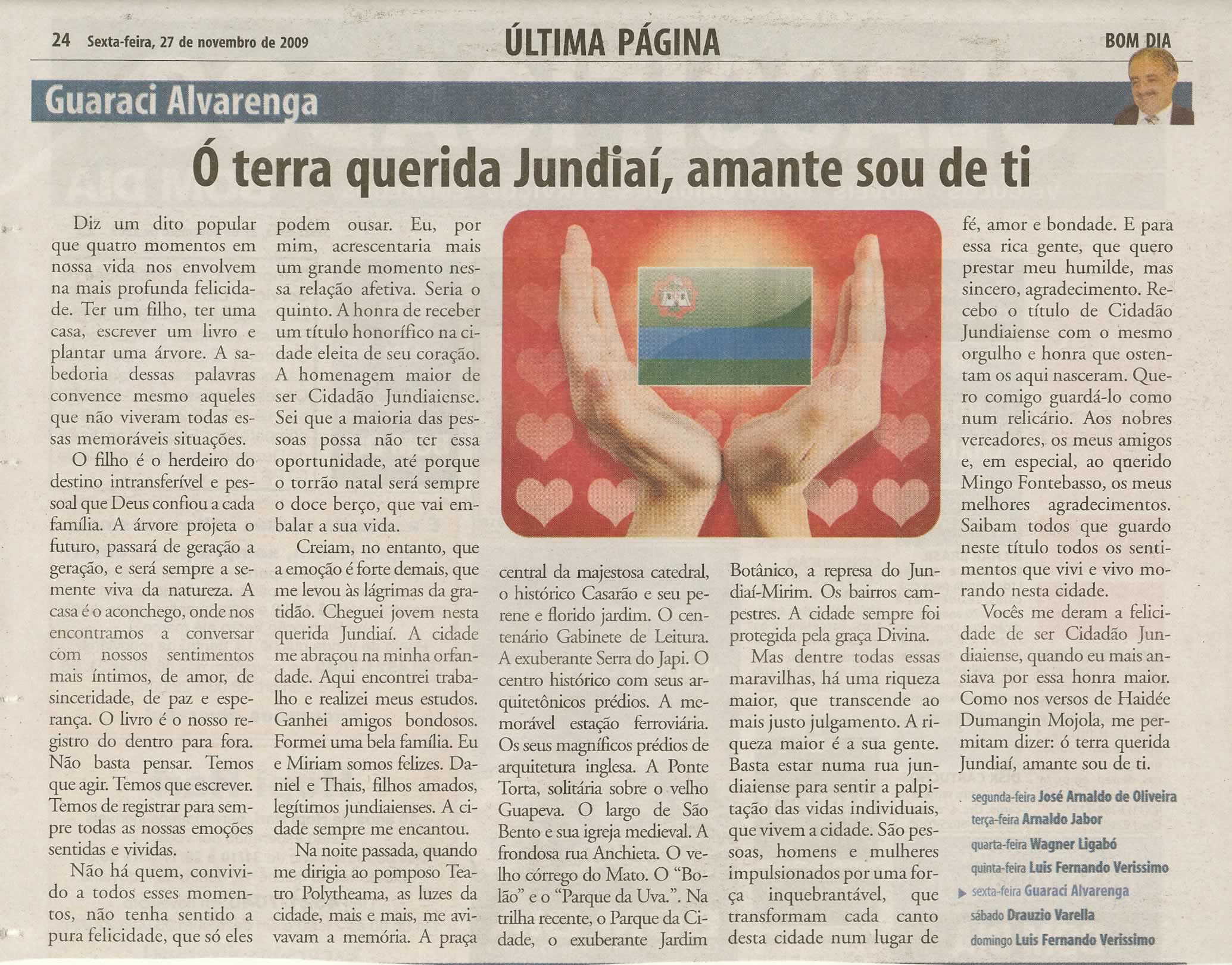 Bom Dia Jundiaí - 27/11/2009