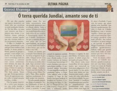 Bom Dia Jundiaí - 27/11/2009