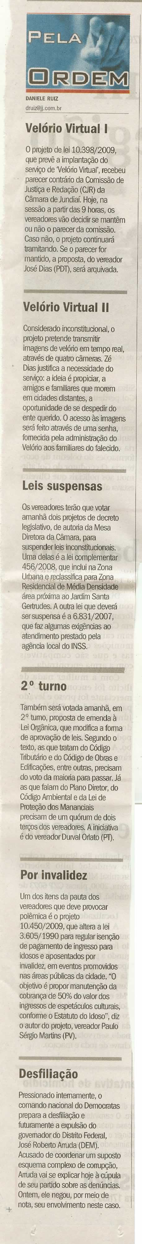 Jornal de Jundiaí - 30/11/2009