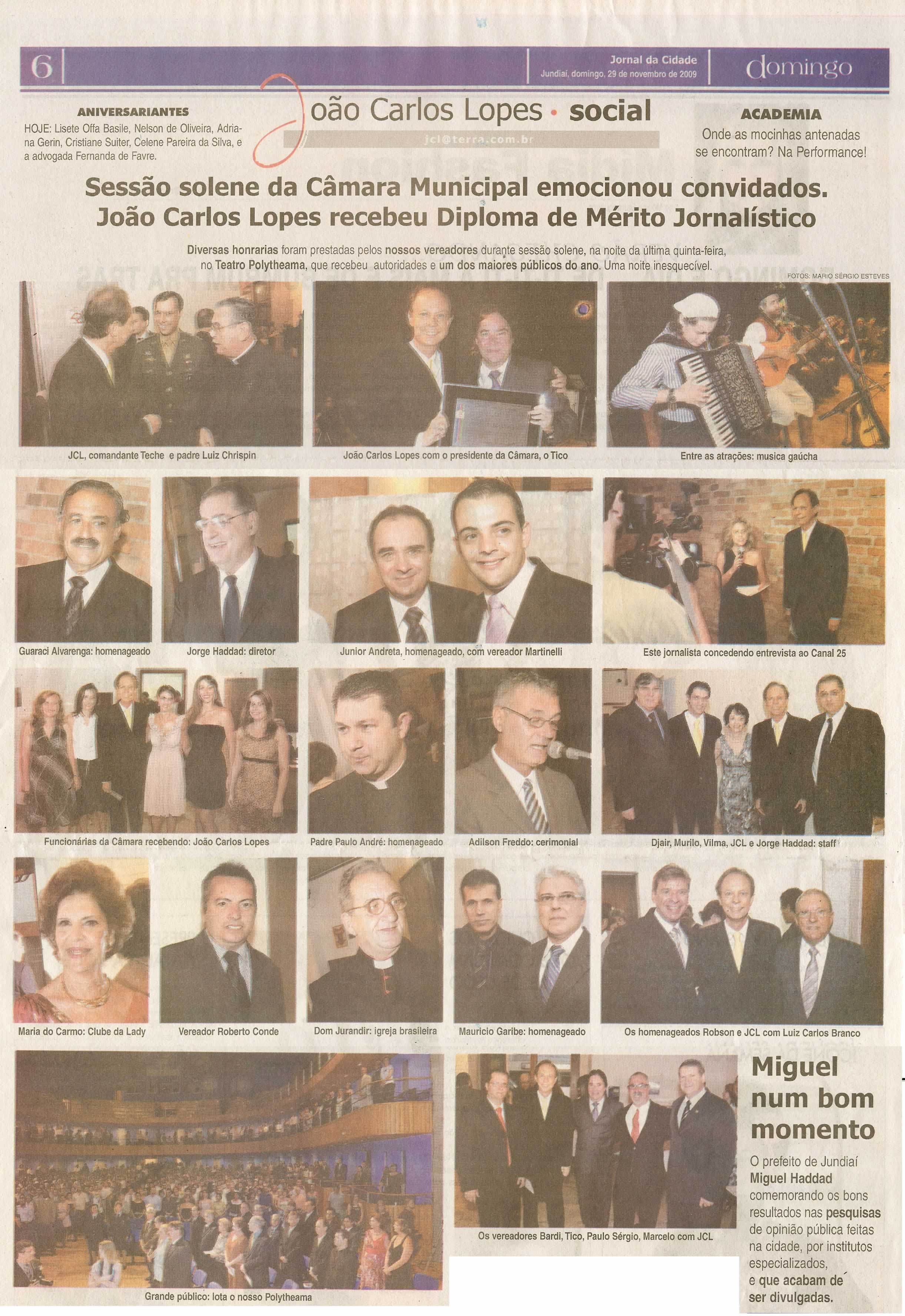 Jornal da Cidade - 29/11/2009