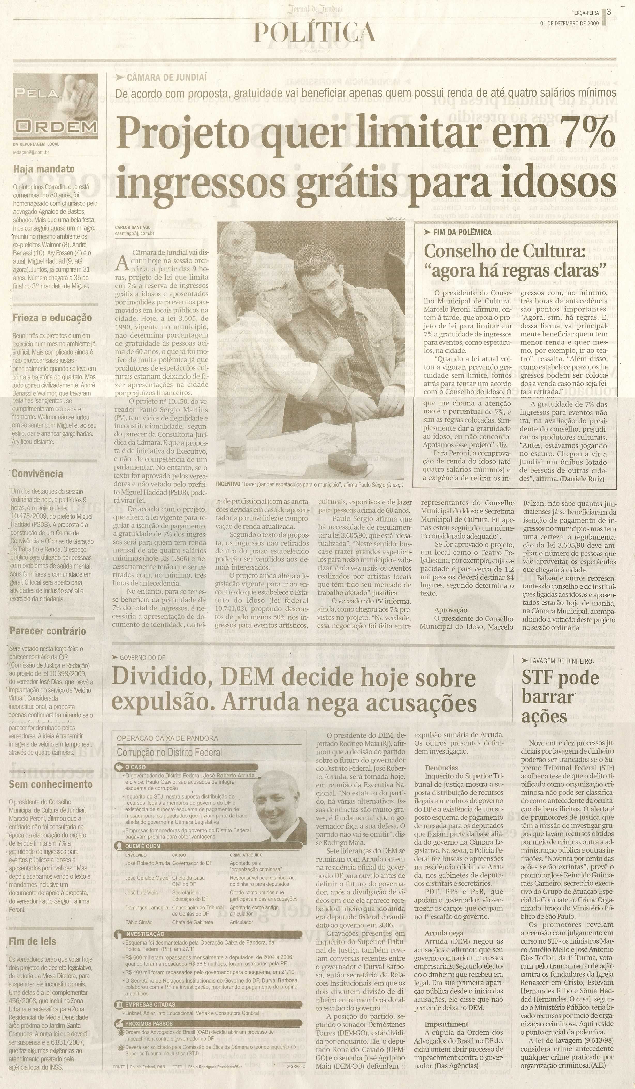 Jornal de Jundiaí - 01/12/2009