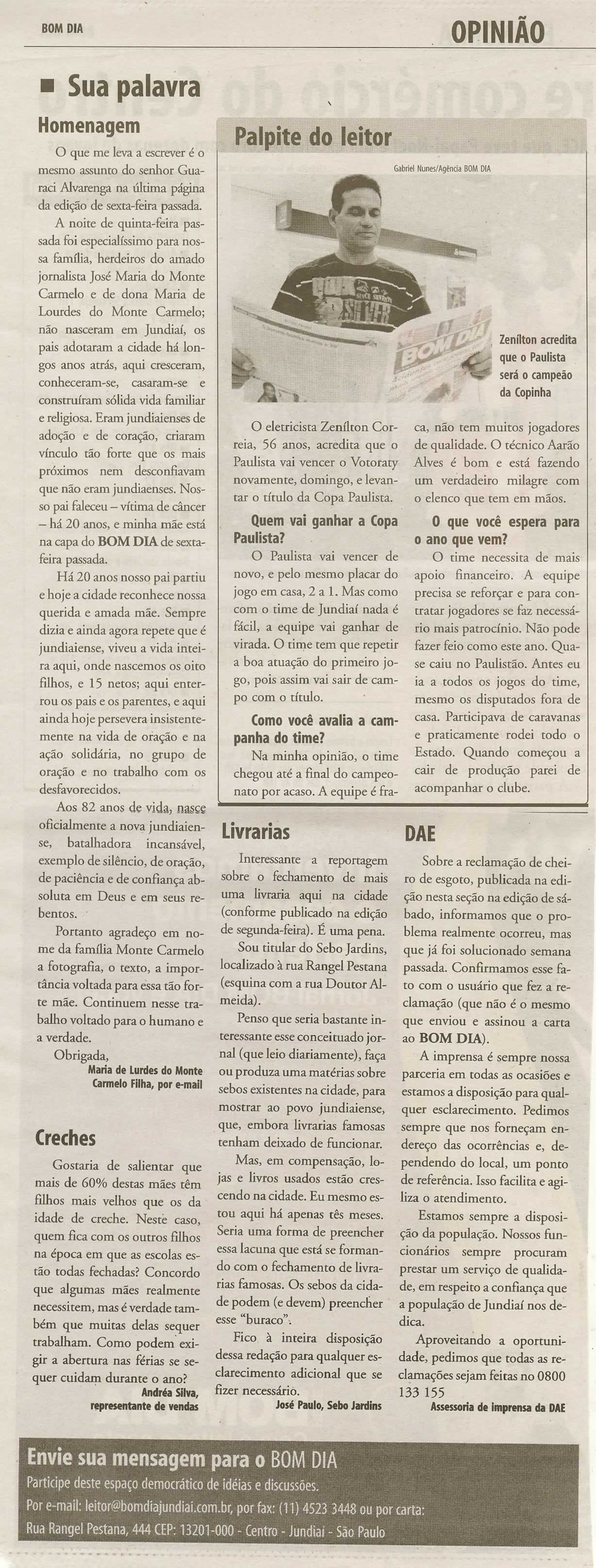 Bom Dia Jundiaí - 02/12/2009