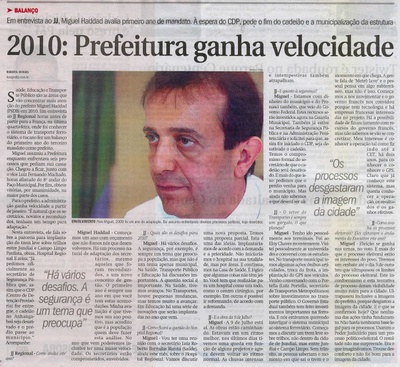 Jornal de Jundiaí - 06/12/2009