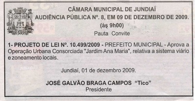 Bom Dia Jundiaí - 05/12/2009