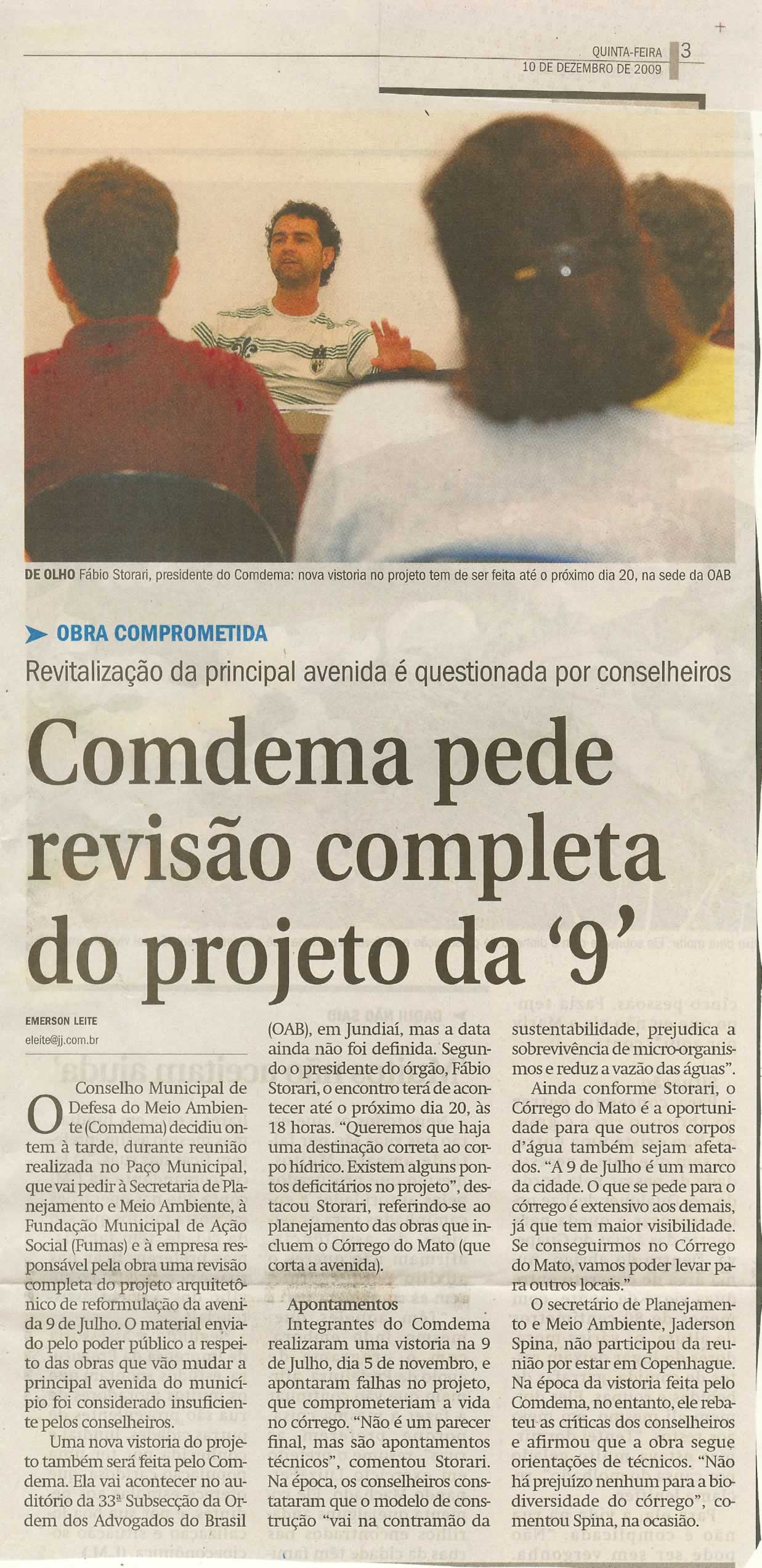 Jornal de Jundiaí - 10/12/2009