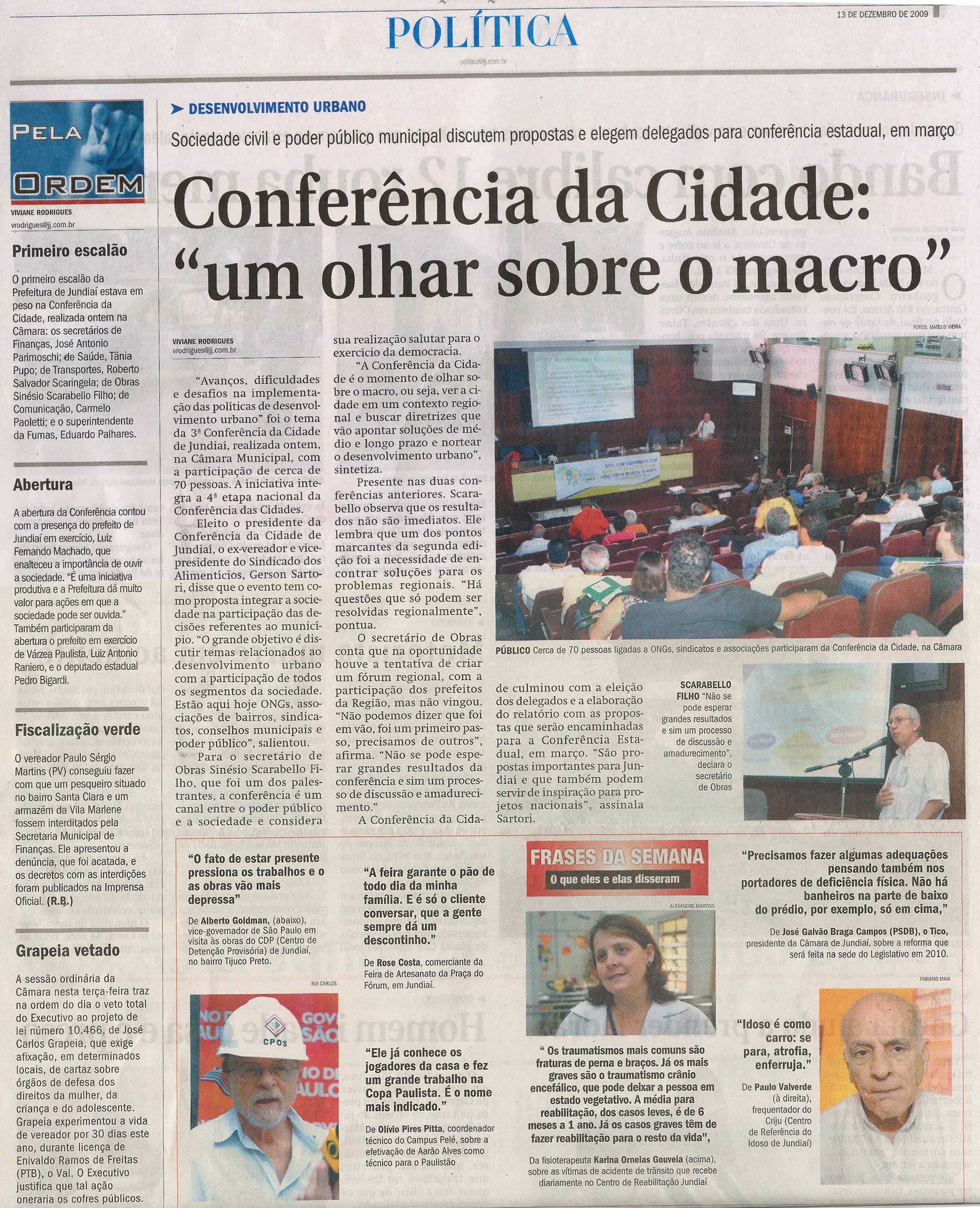 Jornal de Jundiaí - 13/12/2009