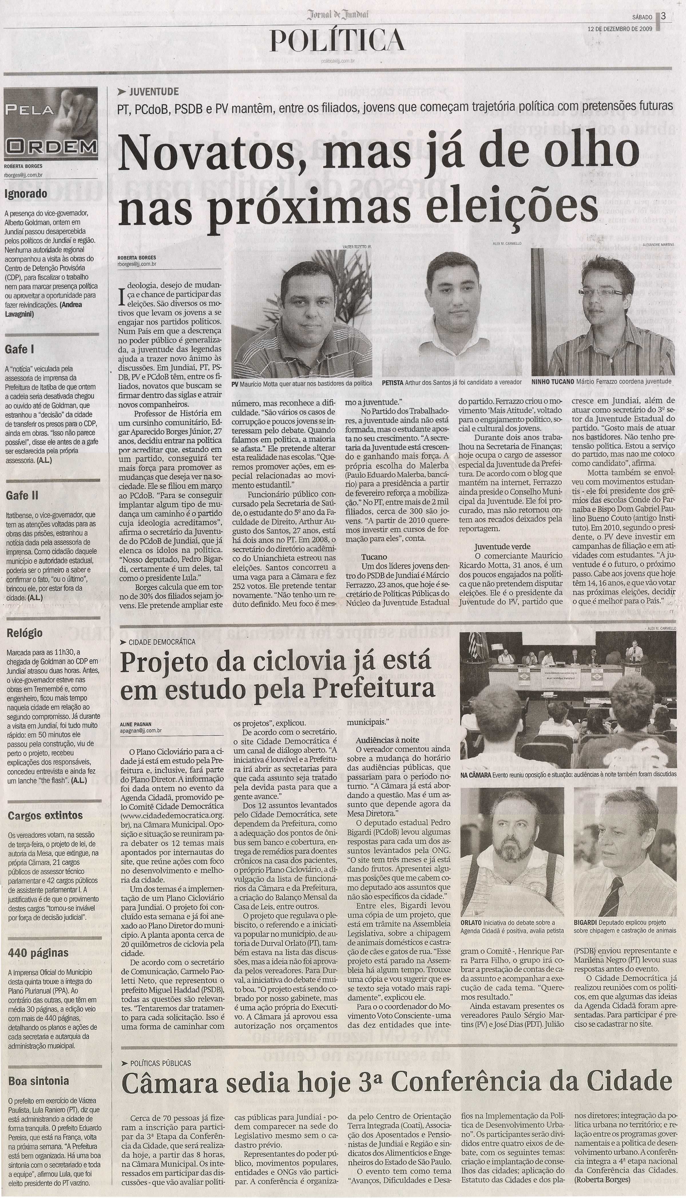 Jornal de Jundiaí - 12/12/2009