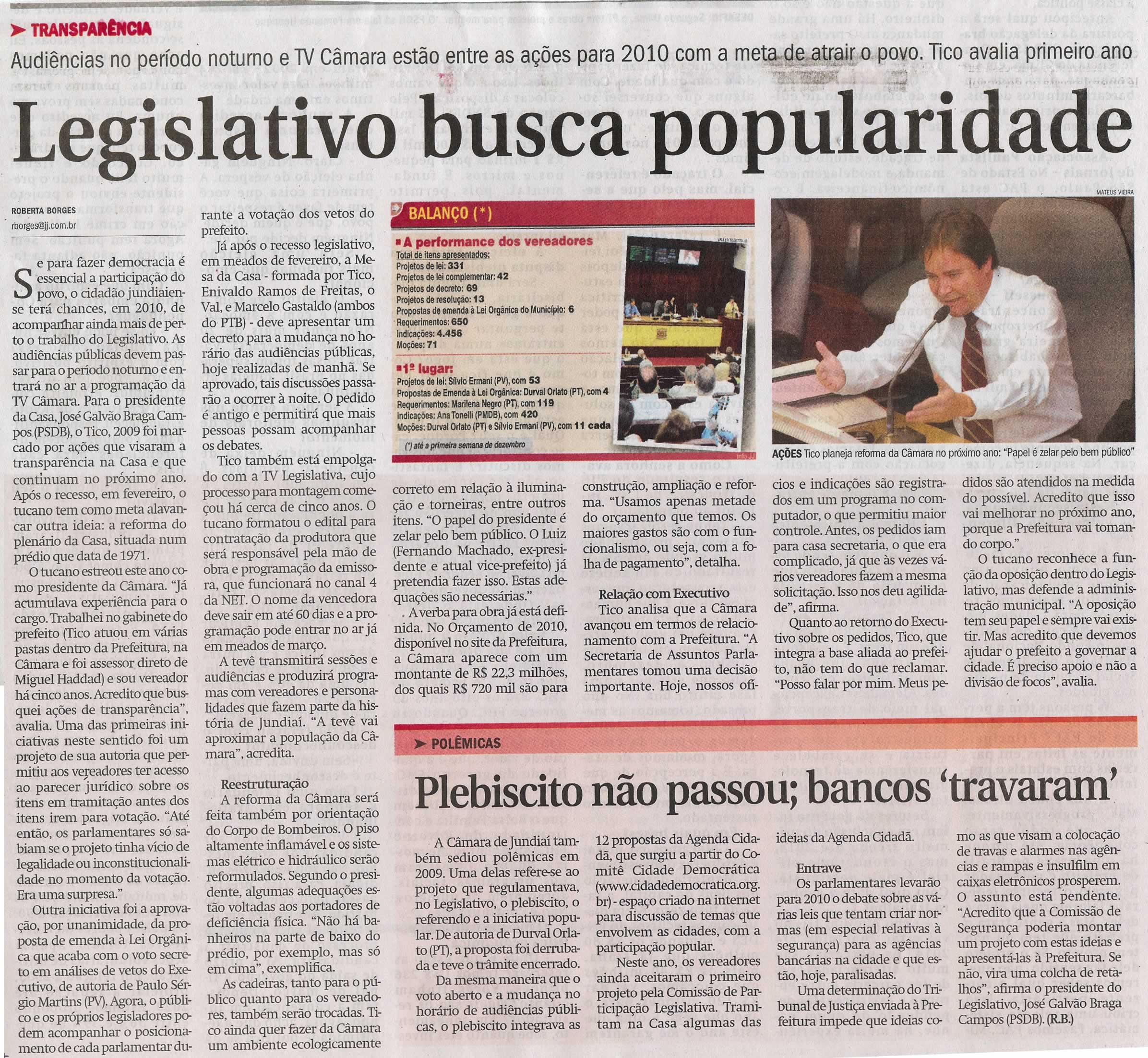 Jornal de Jundiaí - 13/12/2009