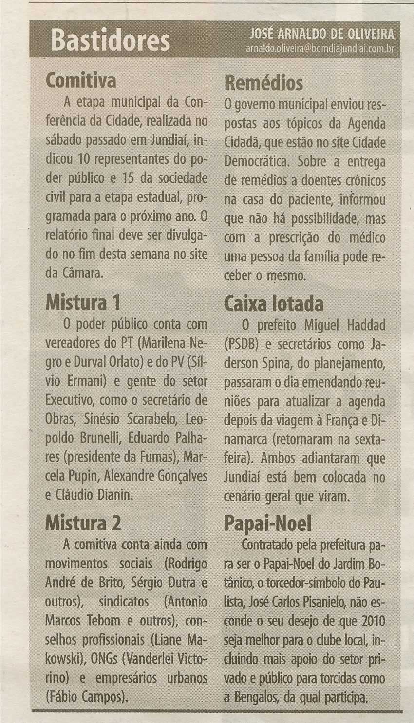 Bom Dia Jundiaí - 15/12/2009