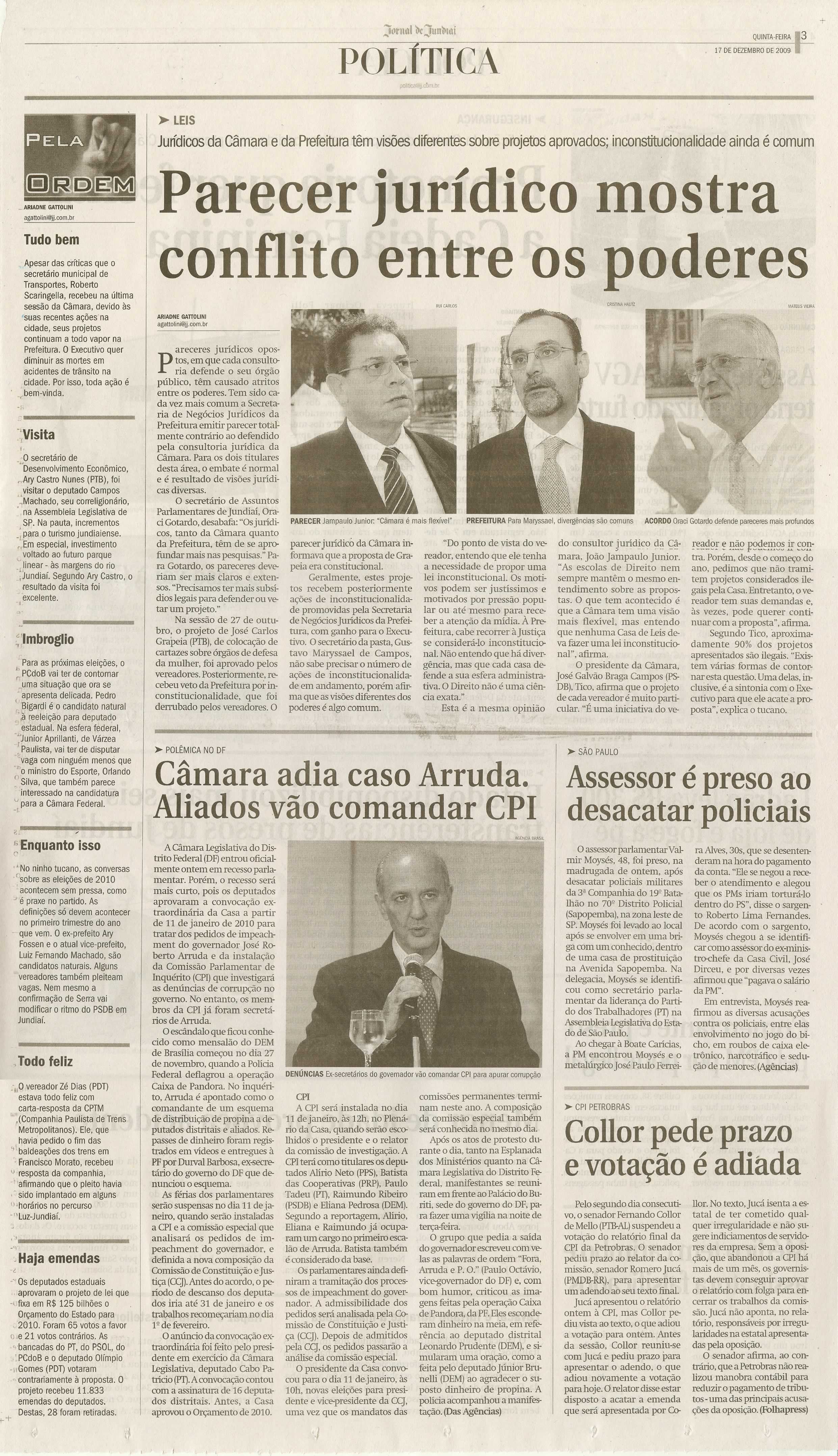 Jornal de Jundiaí - 17/12/2009