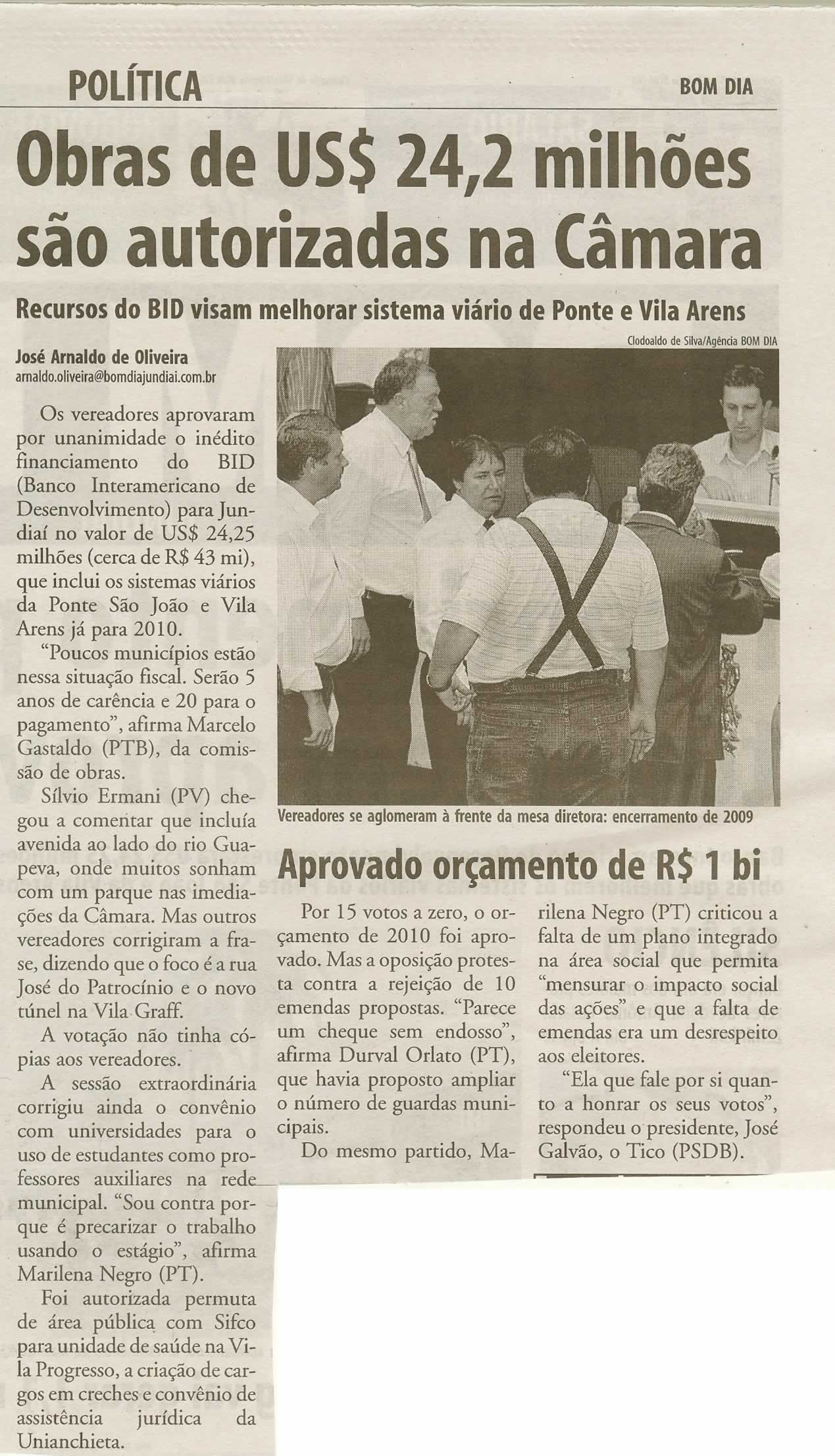 Bom Dia Jundiaí - 23/12/2009