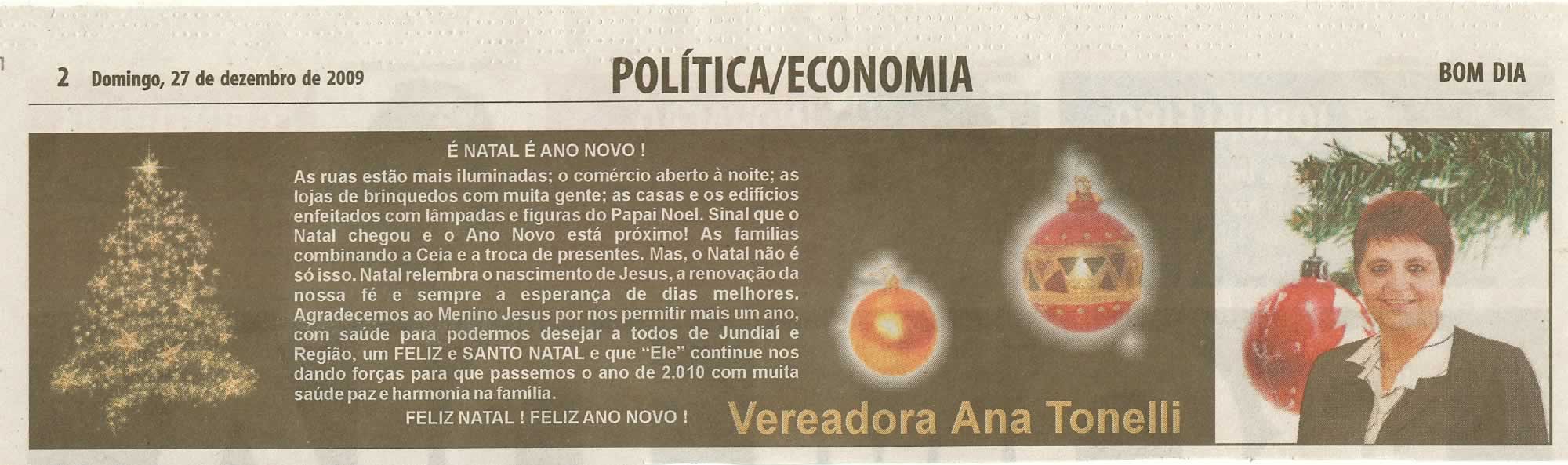 Bom Dia Jundiaí - 27/12/2009