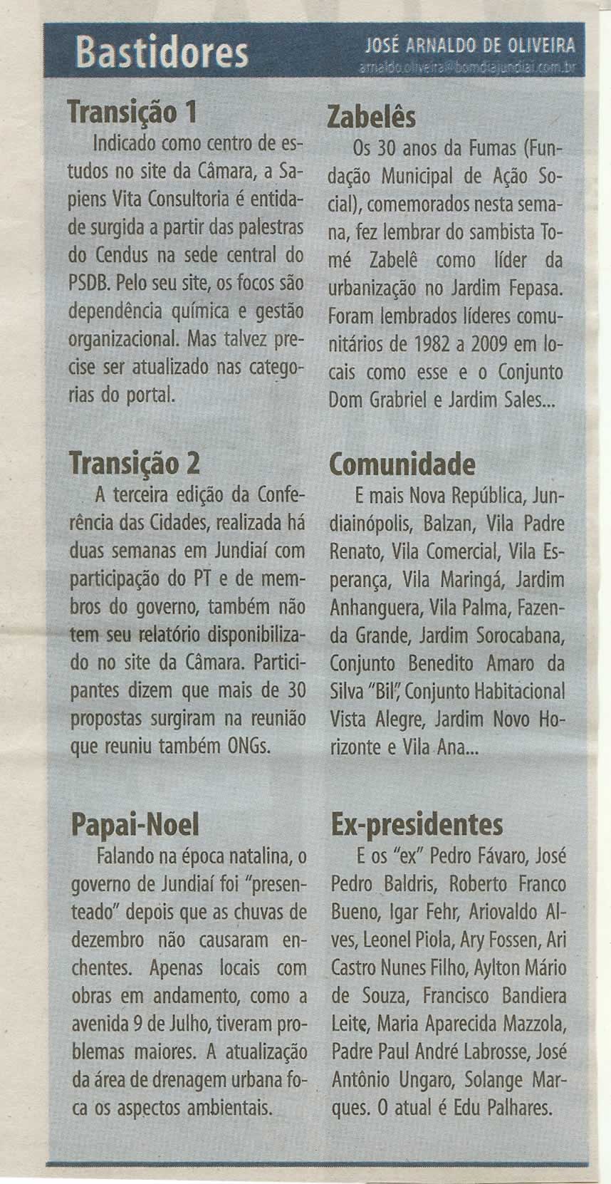 Bom Dia Jundiaí - 27/12/2009
