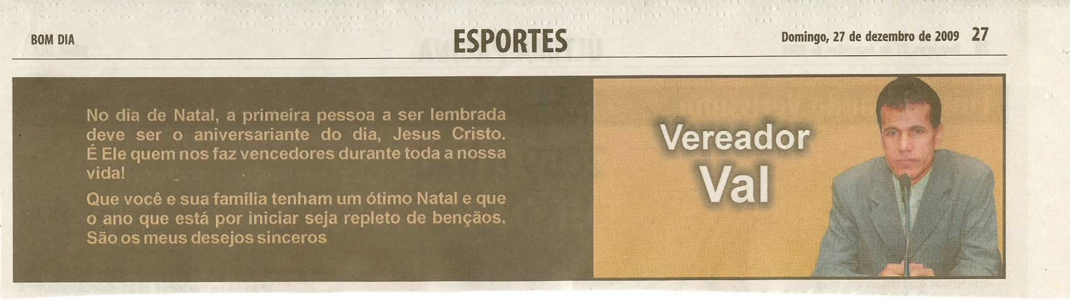 Bom Dia Jundiaí - 27/12/2009