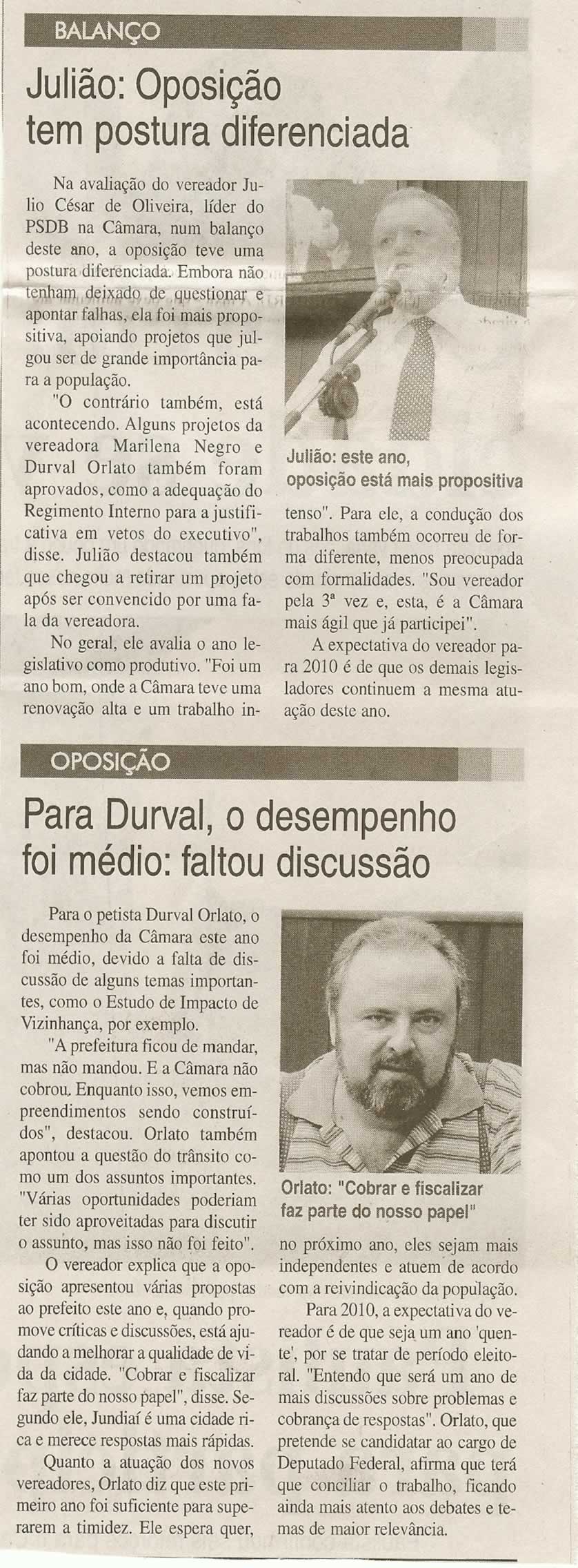 Jornal da Cidade - 29/12/2009