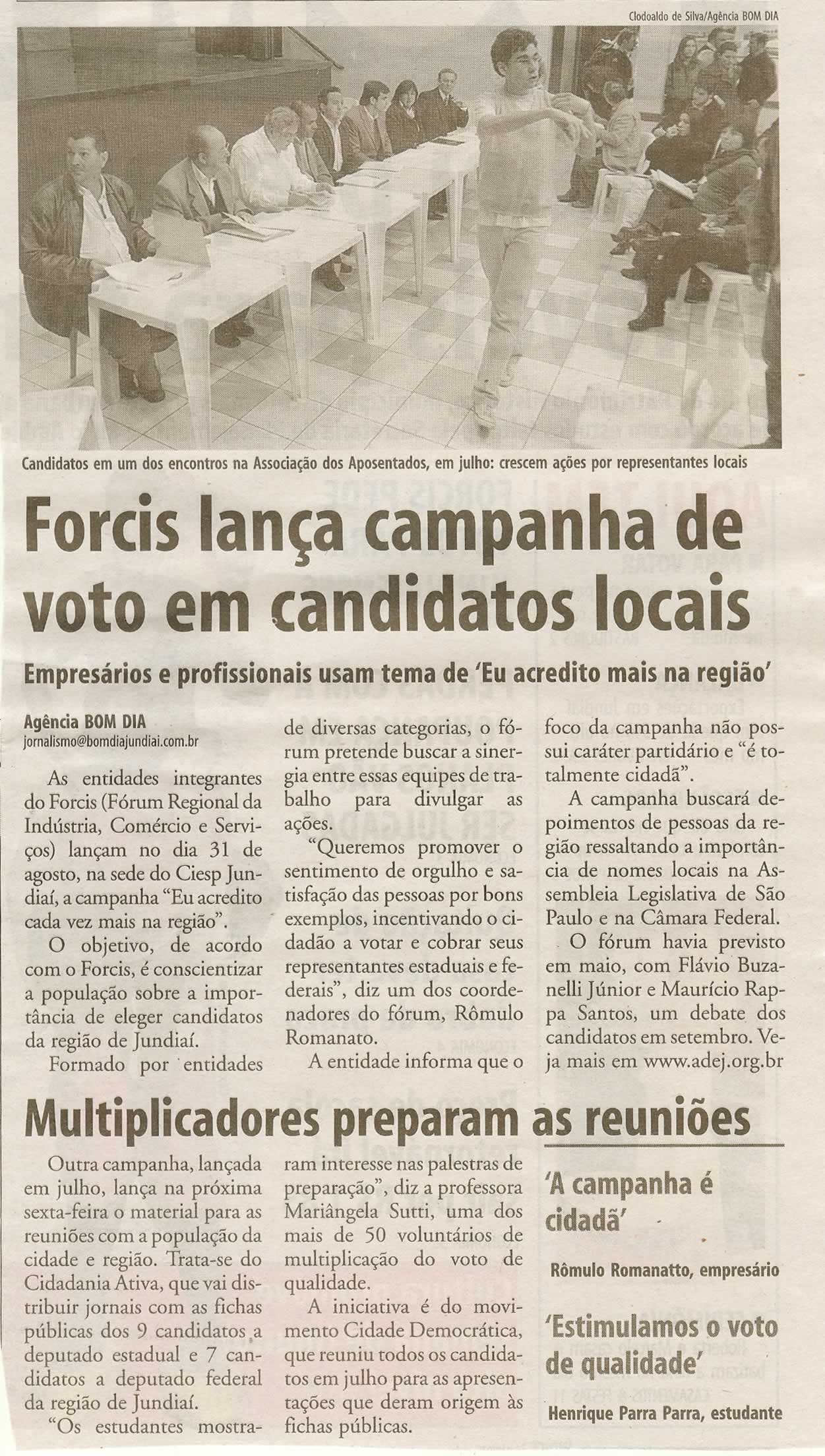 Bom Dia Jundiaí - 17/08/2010