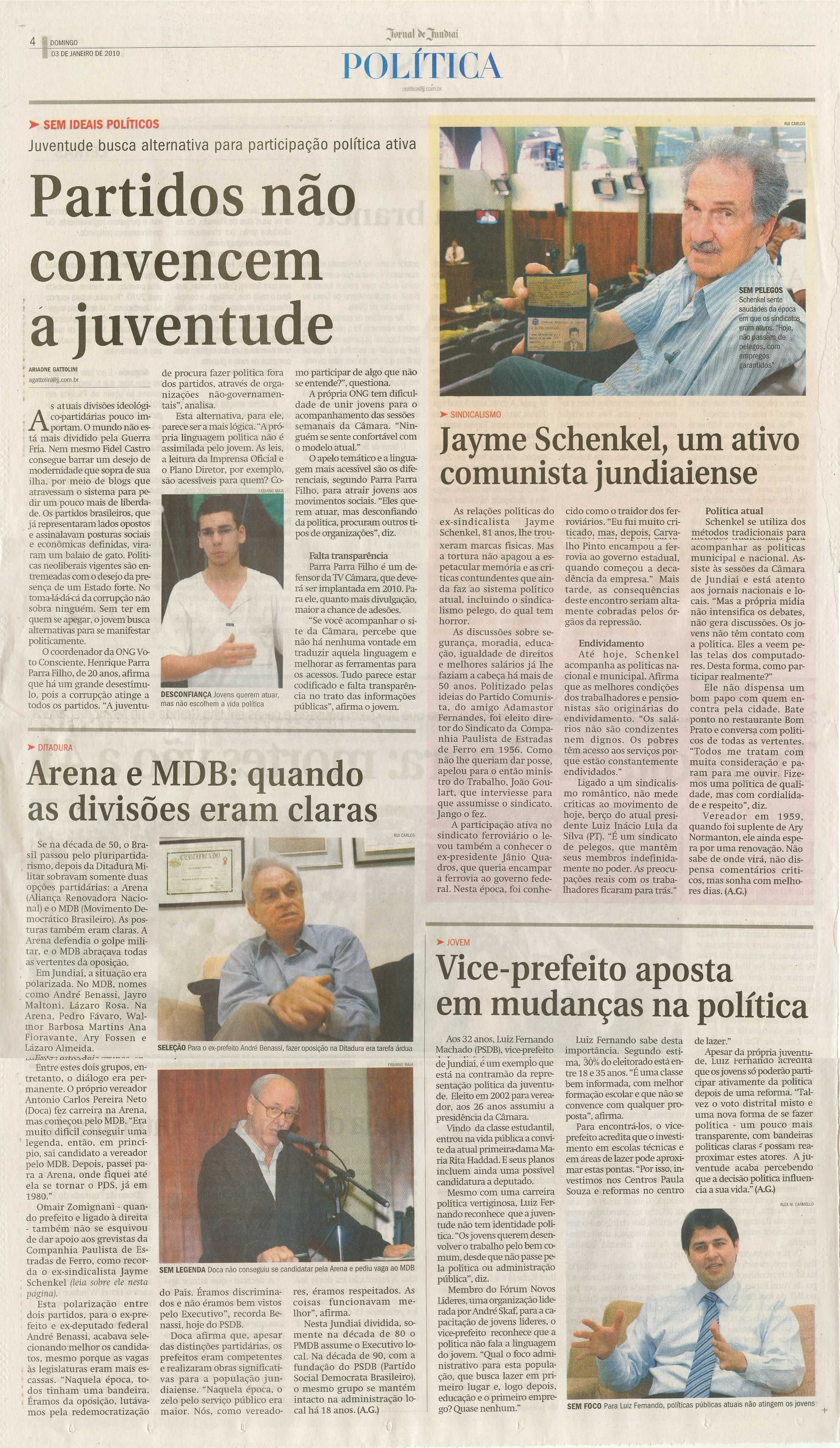 Jornal de Jundiaí - 03/01/2010