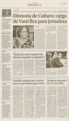 Jornal de Jundiaí - 08/01/2010