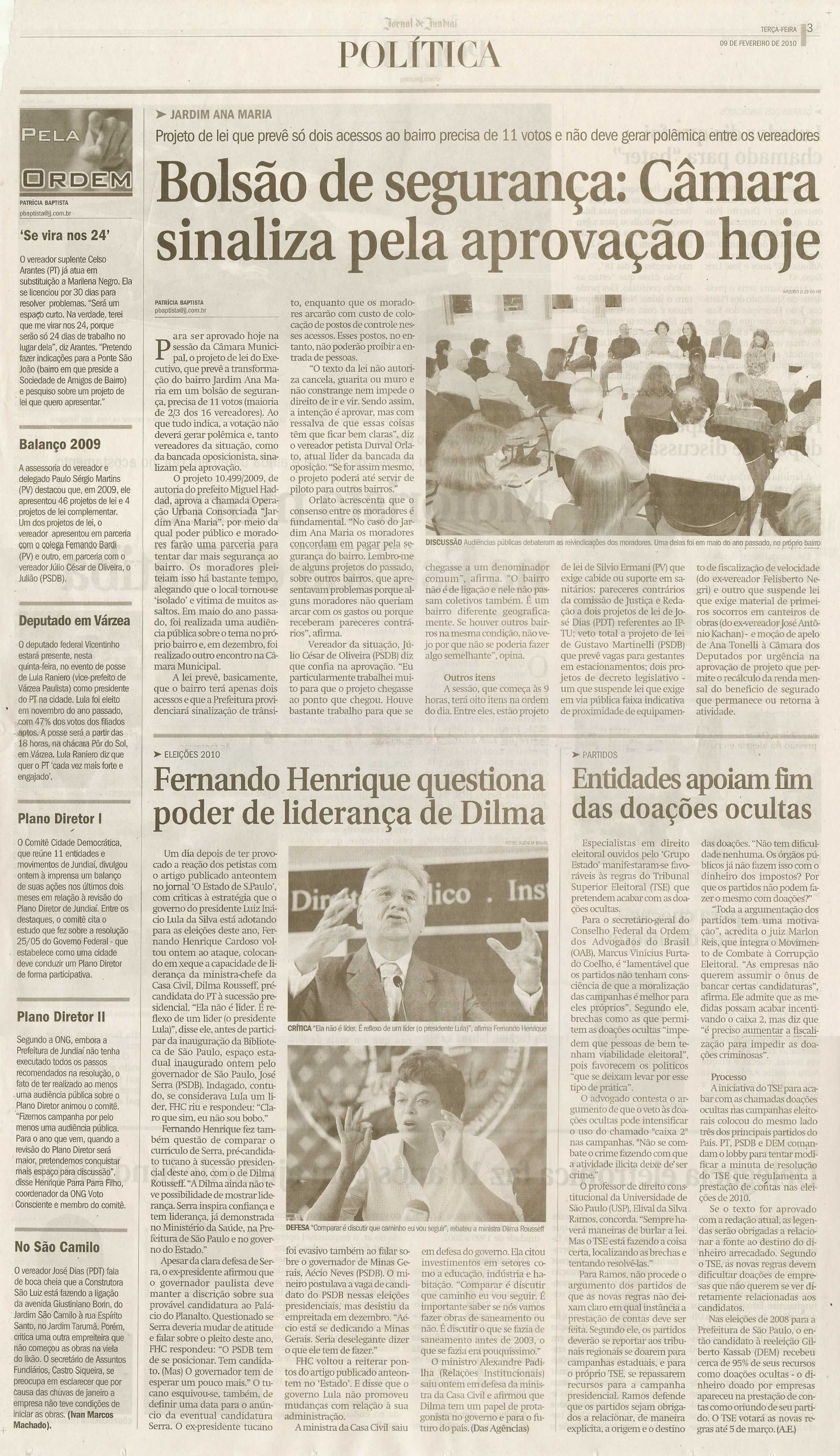 Jornal de Jundiaí - 09/02/2010