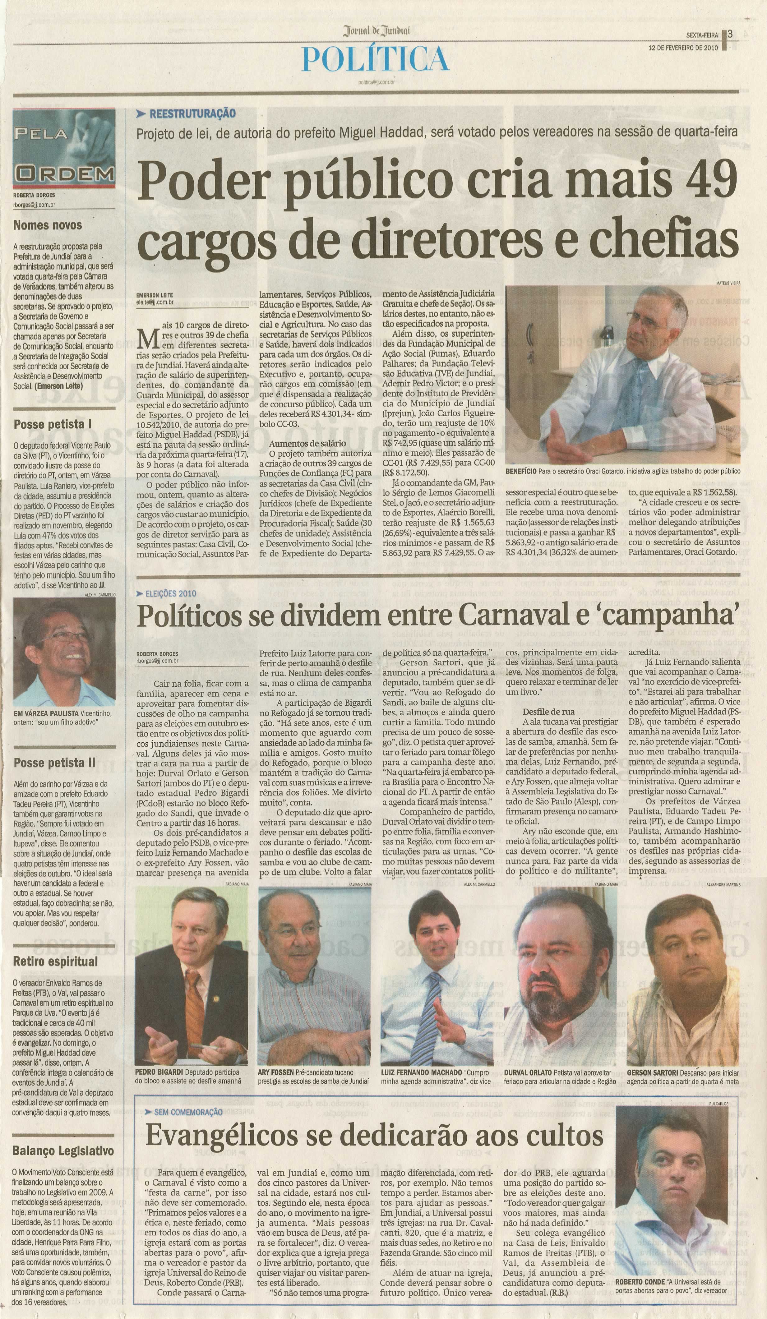 Jornal de Jundiaí - 12/02/2010