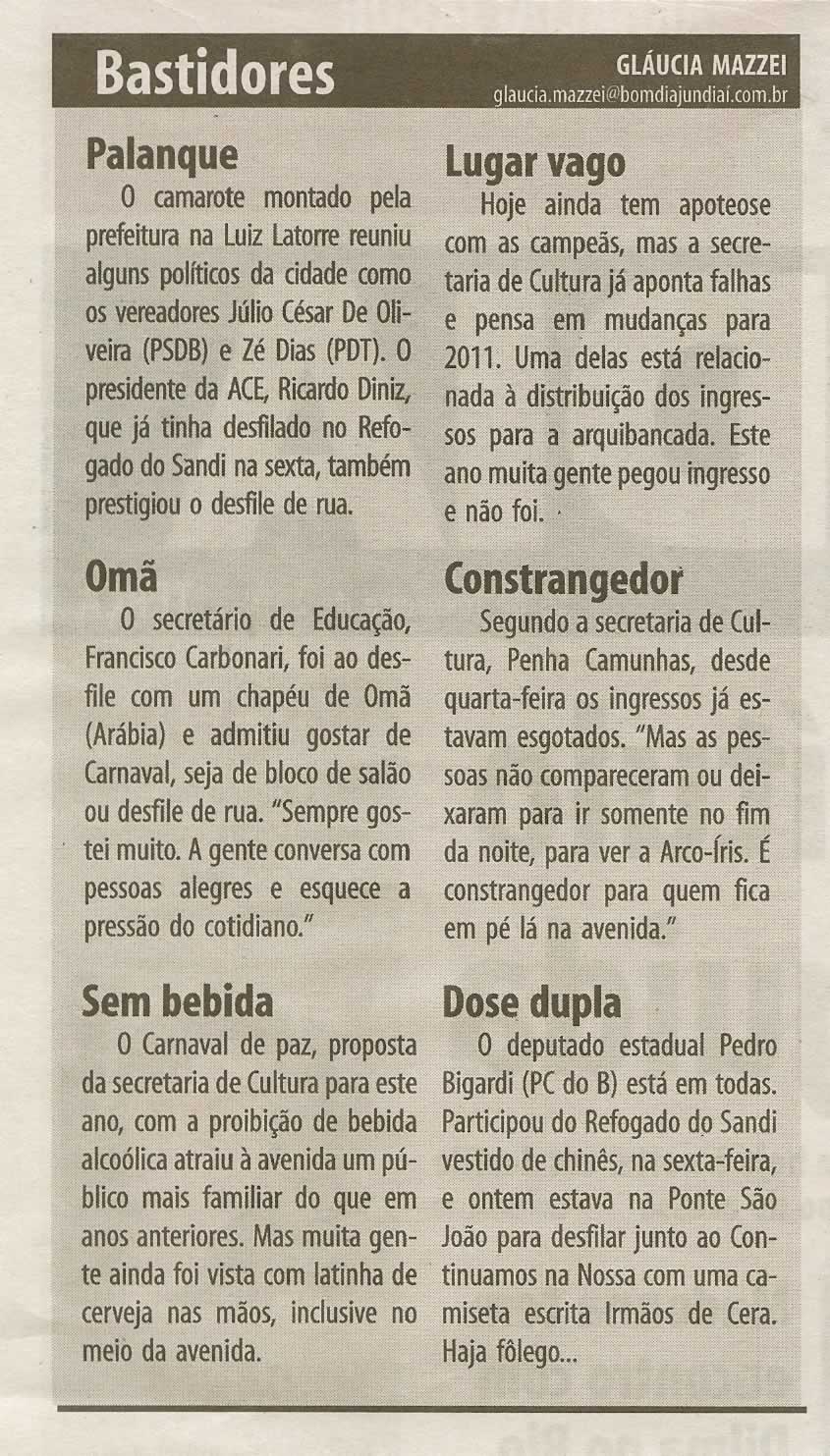 Bom Dia Jundiaí - 16/02/2010