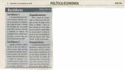Bom Dia Jundiaí - 19/02/2010