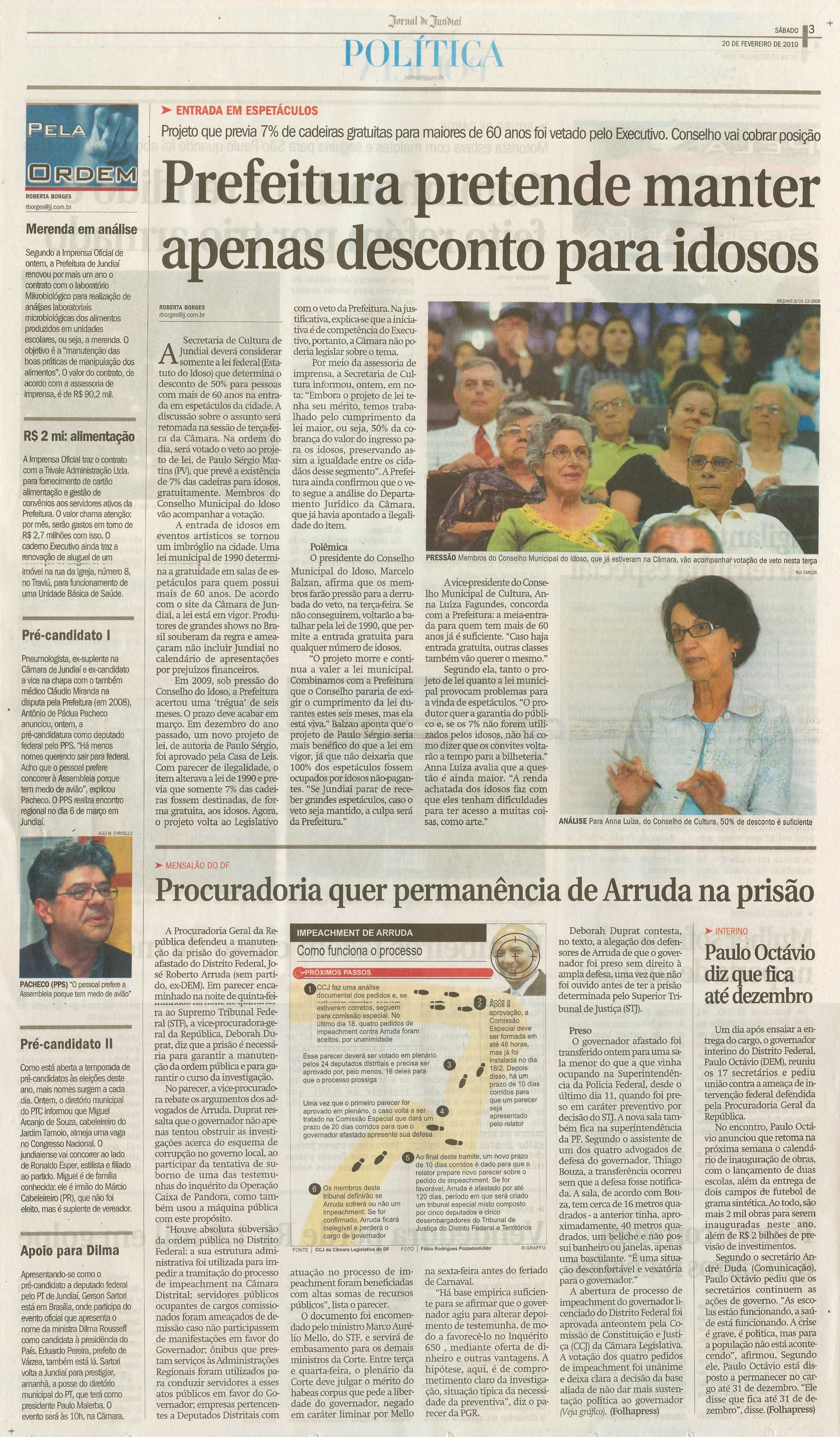 Jornal de Jundiaí - 20/02/2010