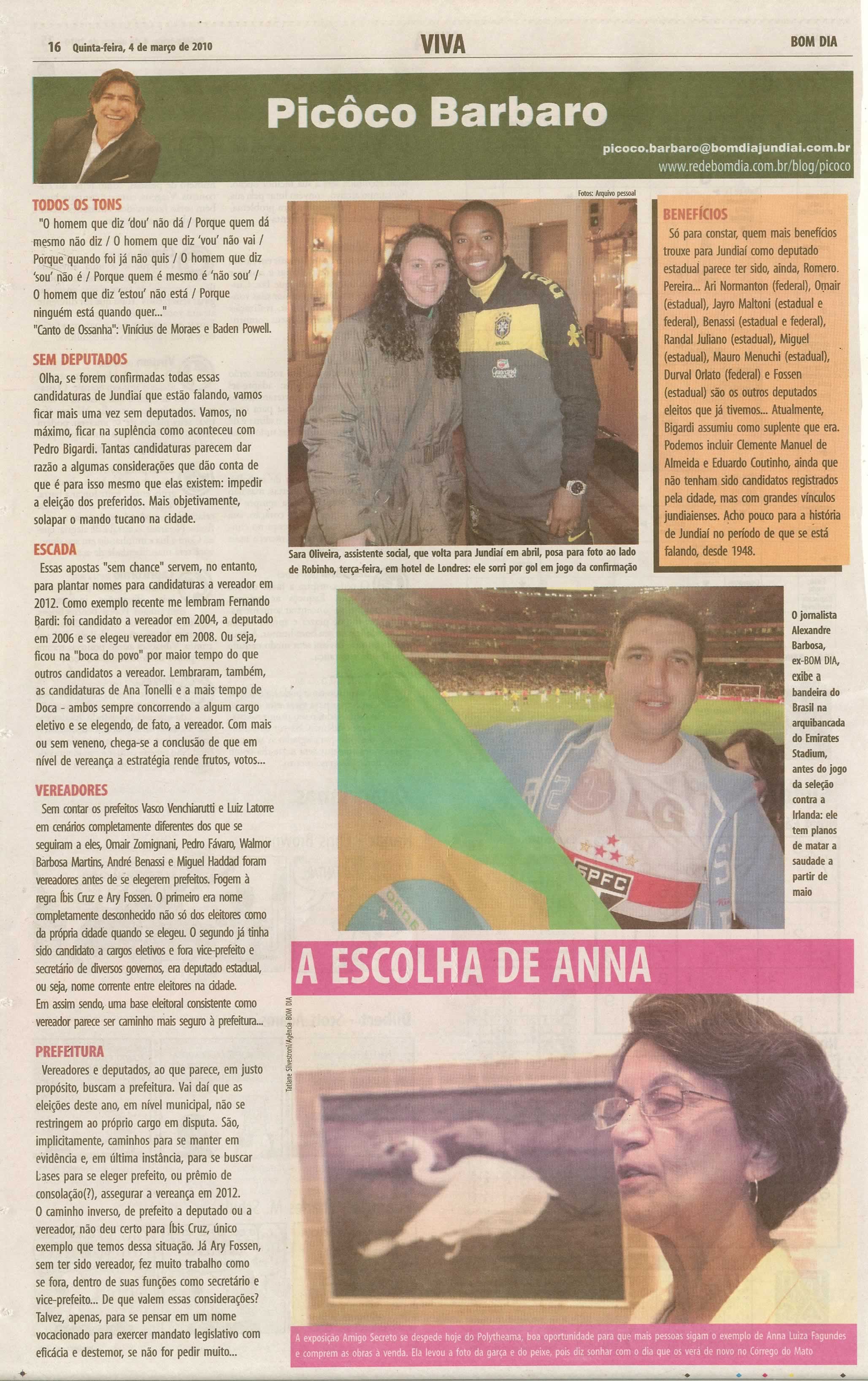 Bom Dia Jundiaí - 04/03/2010