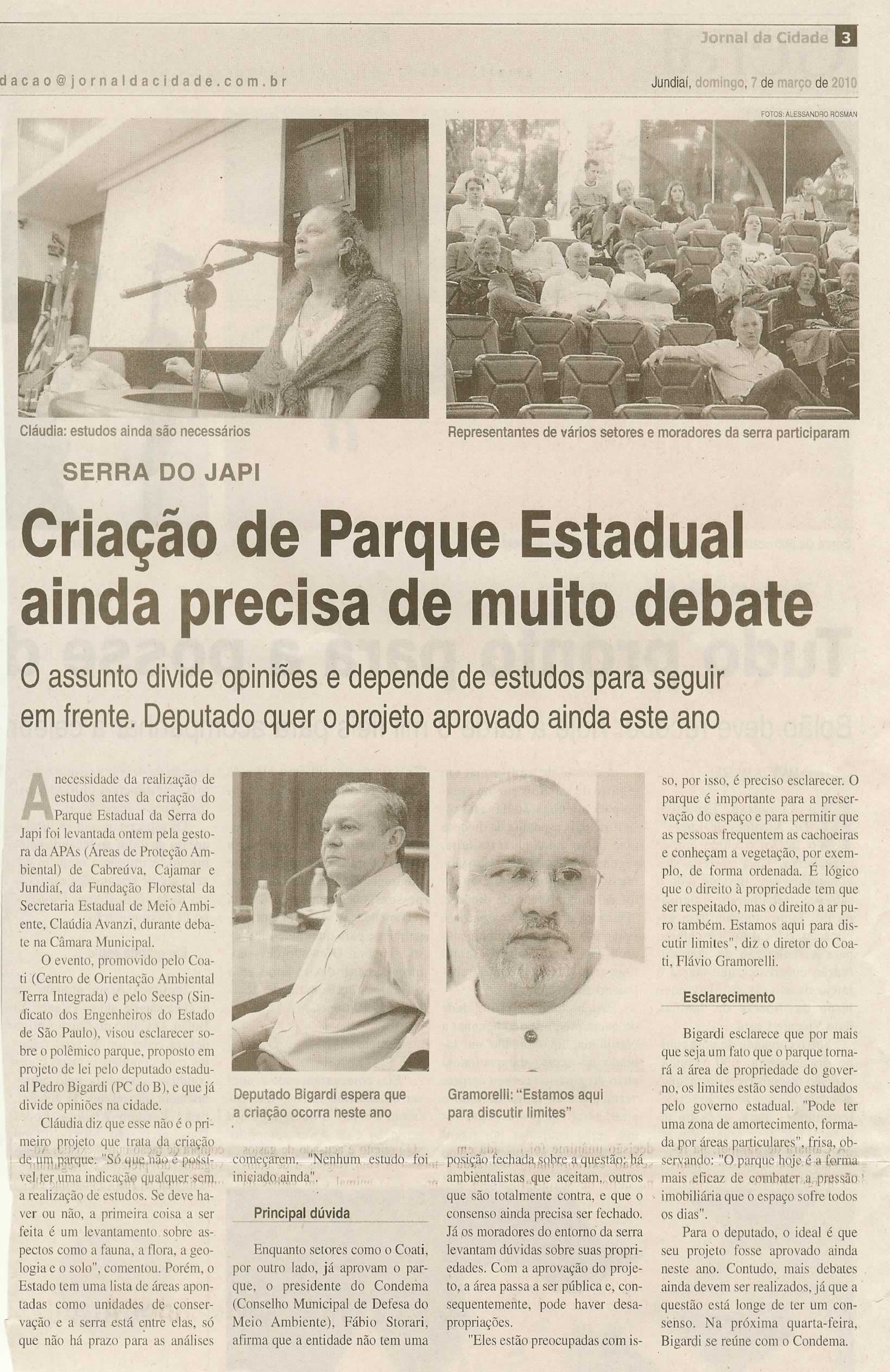 Jornal da Cidade - 07/03/2010
