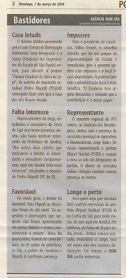 Bom Dia Jundiaí - 07/03/2010