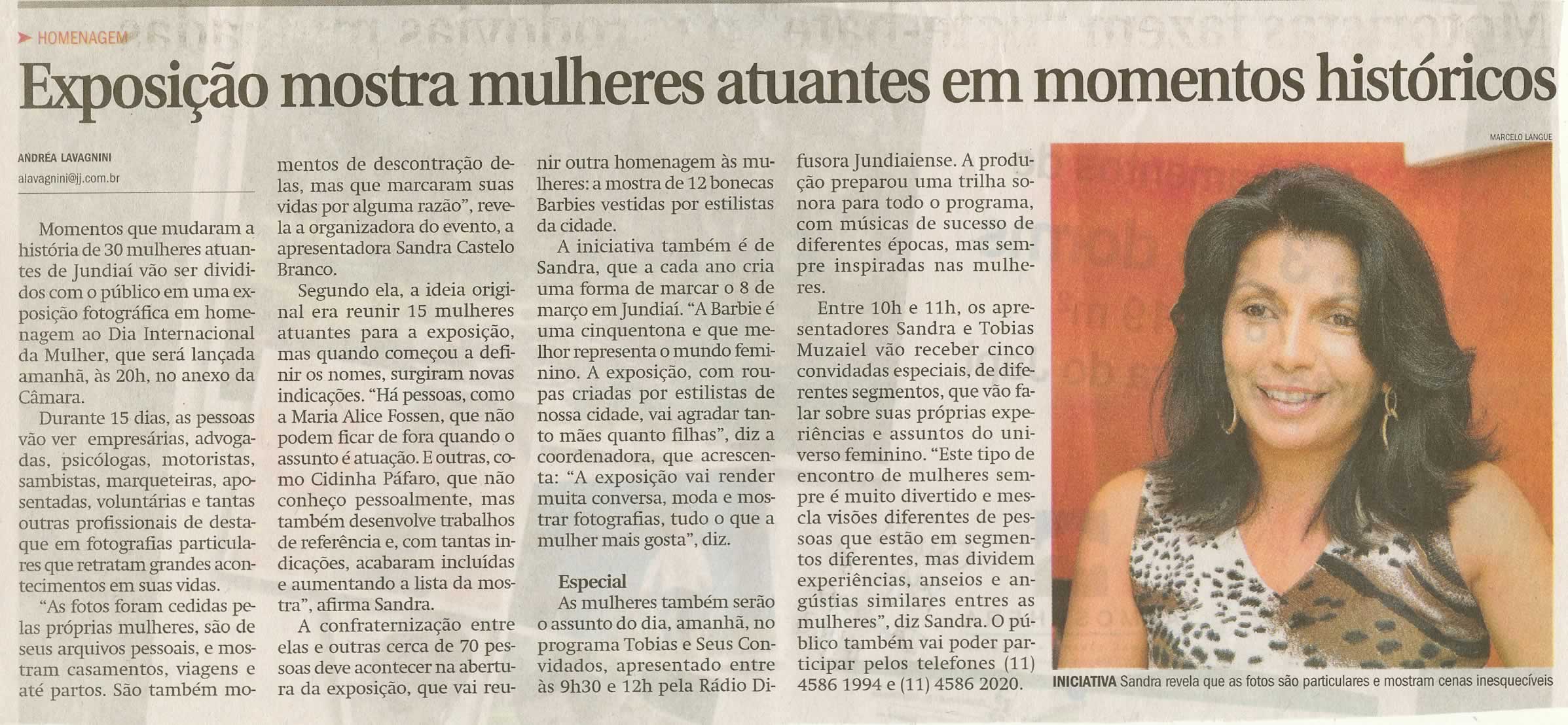 Jornal de Jundiaí - 07/03/2010