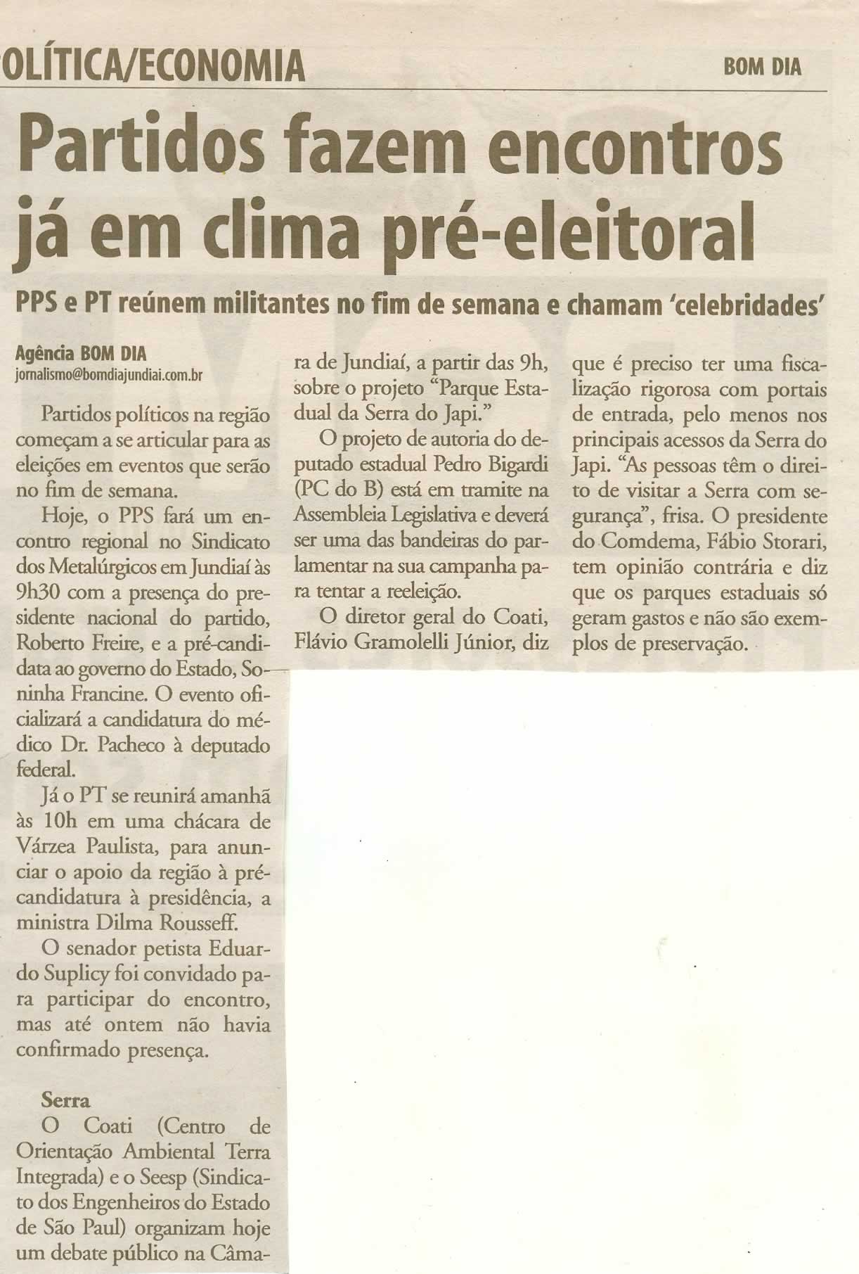 Bom Dia Jundiaí - 06/03/2010