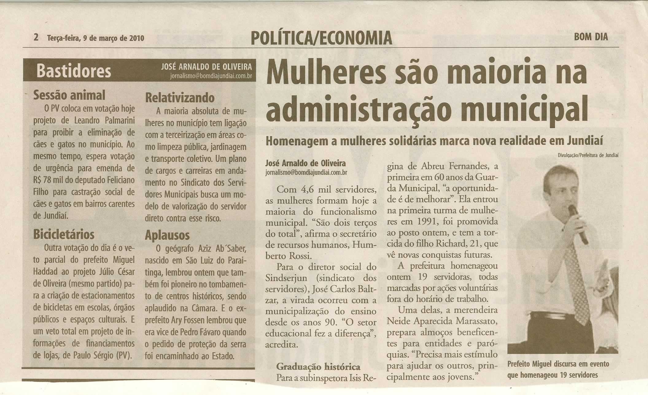 Bom Dia Jundiaí - 09/03/2010