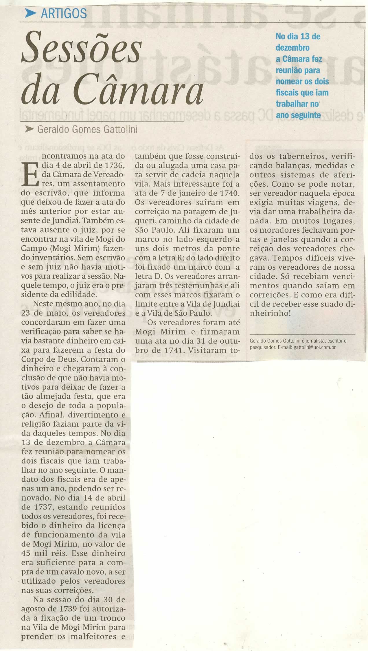 Jornal de Jundiaí - 15/03/2010
