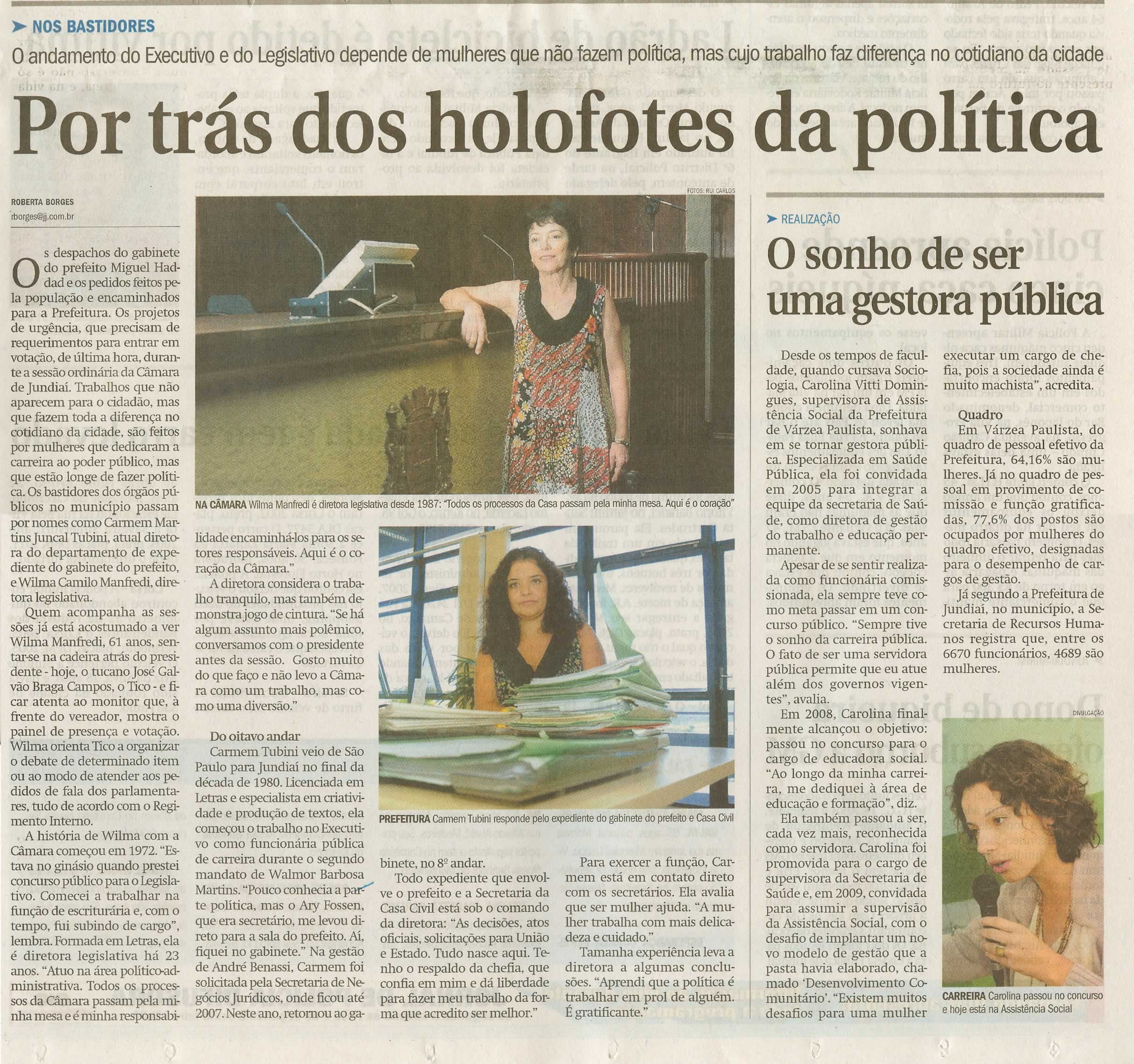 Jornal de Jundiaí - 14/03/2010