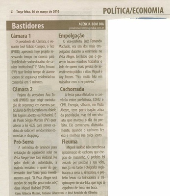 Bom Dia Jundiaí - 16/03/2010