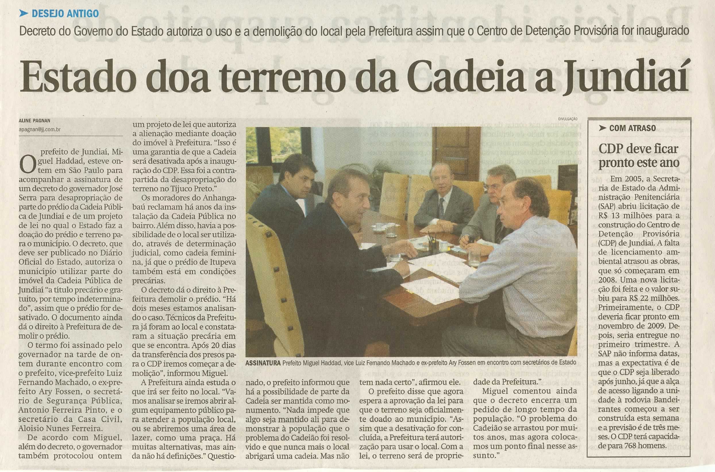 Jornal de Jundiaí - 19/03/2010
