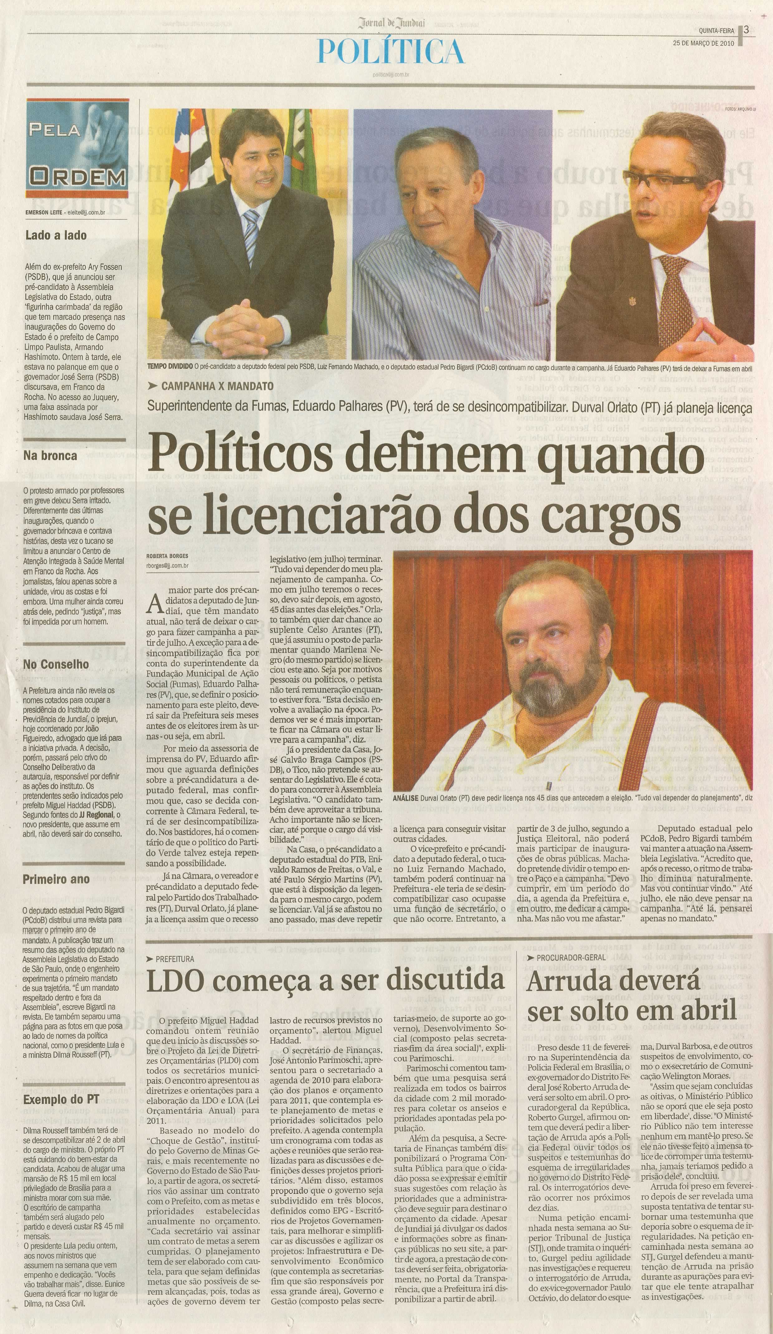 Jornal de Jundiaí - 25/03/2010