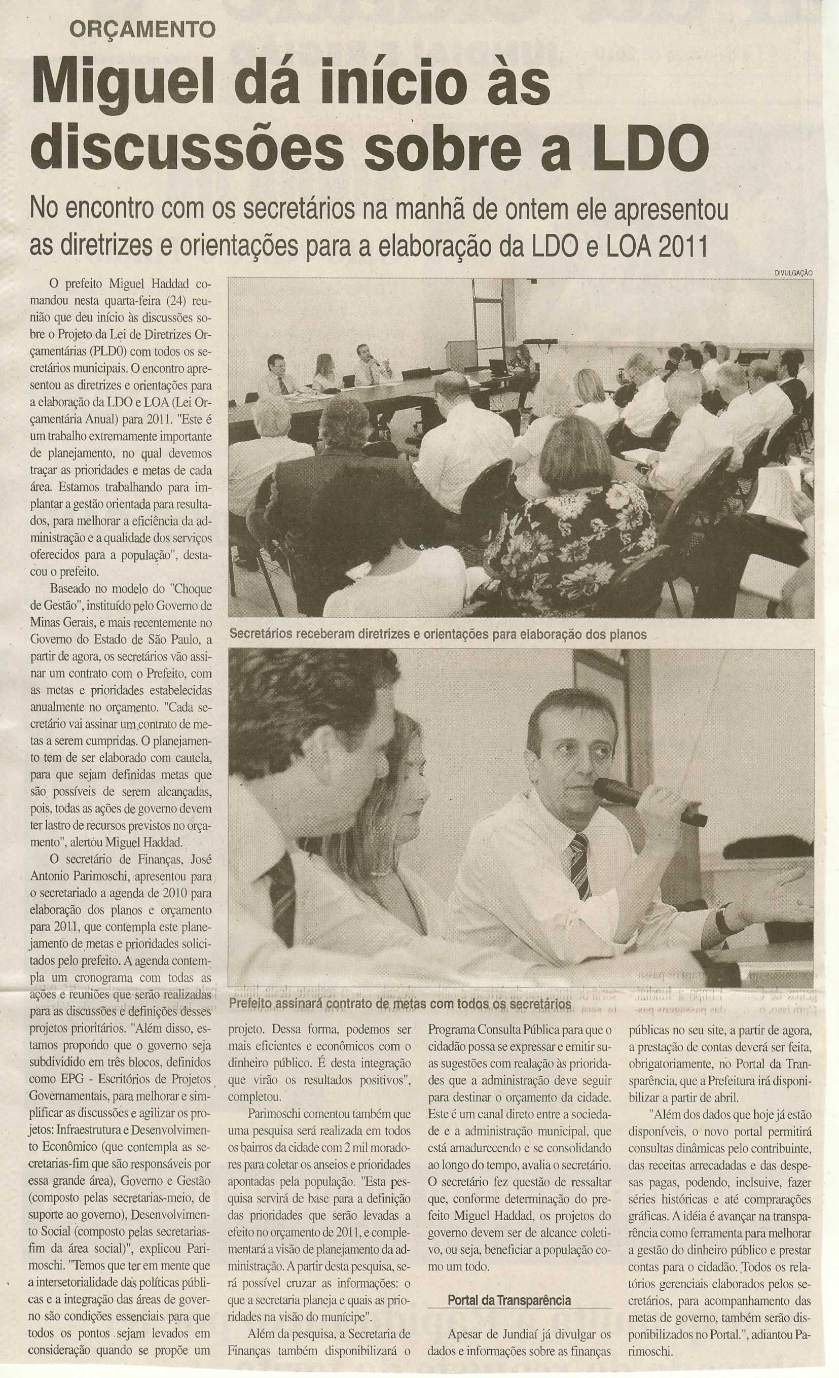 Jornal da Cidade - 25/03/2010