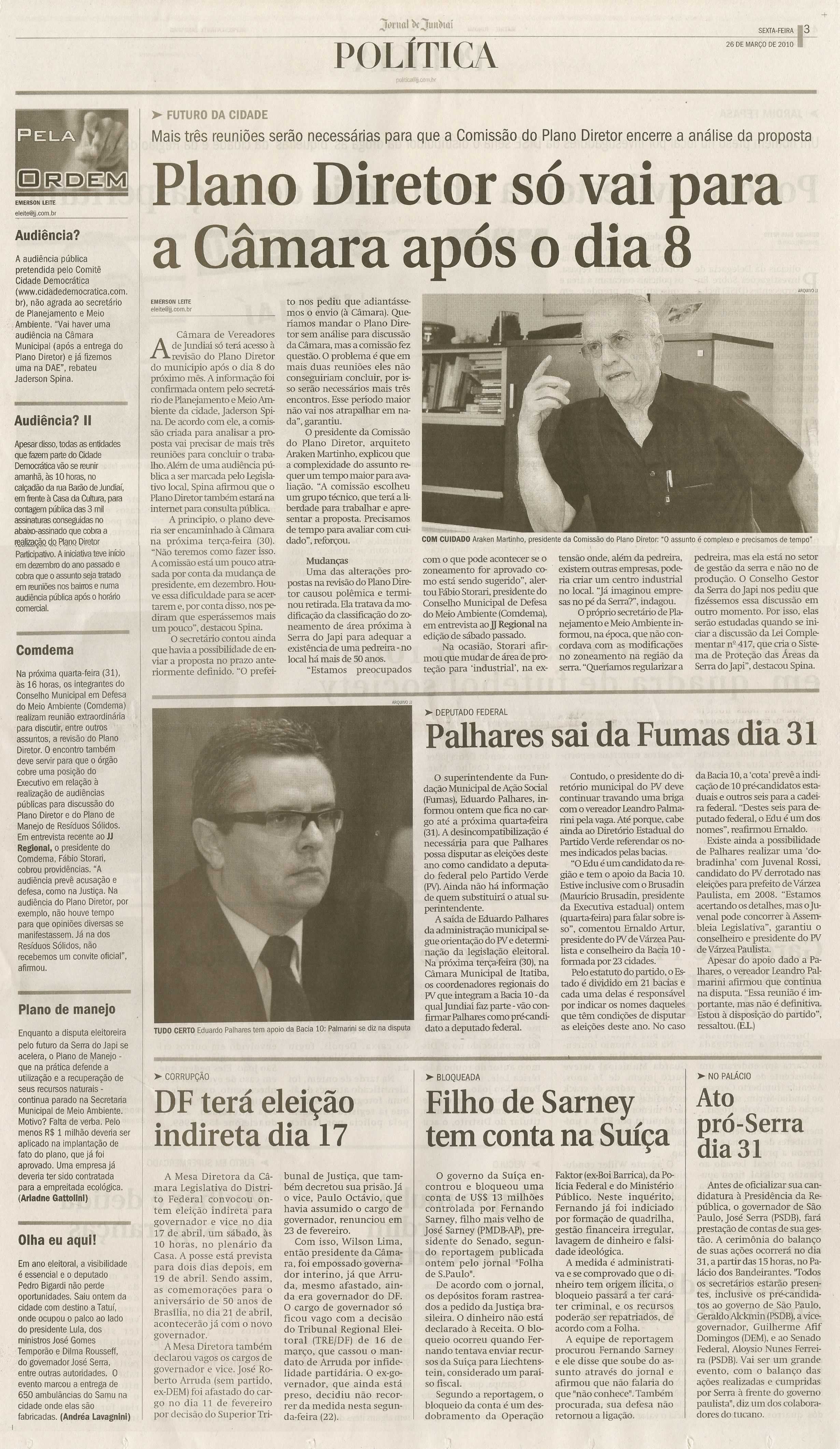 Jornal de Jundiaí - 26/03/2010