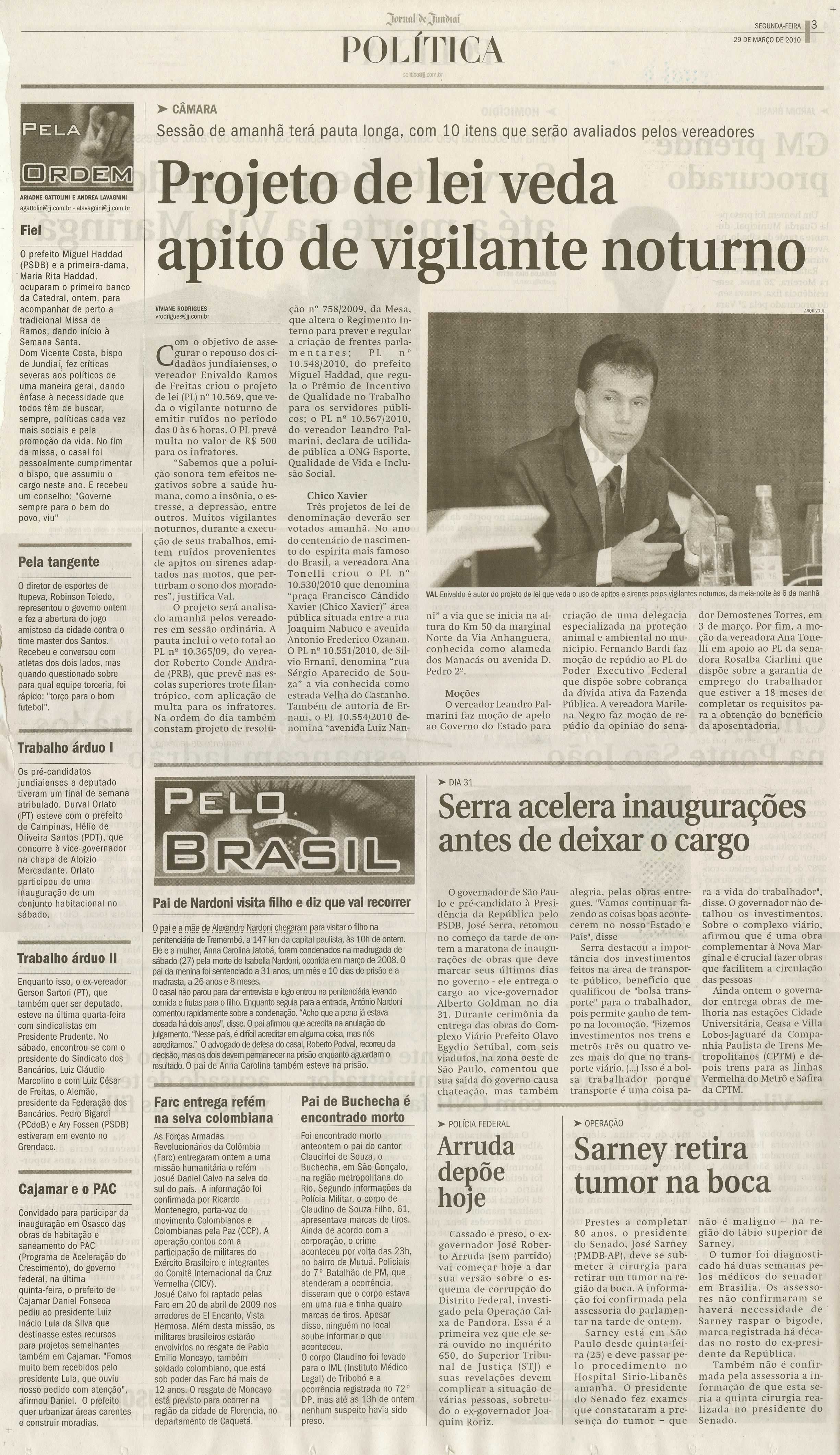 Jornal de Jundiaí - 29/03/2010