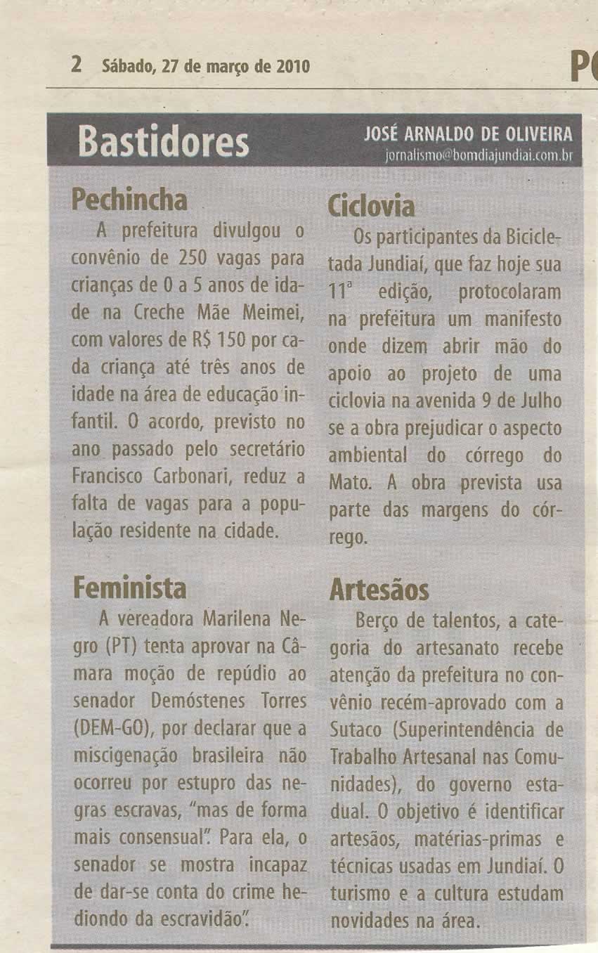Bom Dia Jundiaí - 27/03/2010