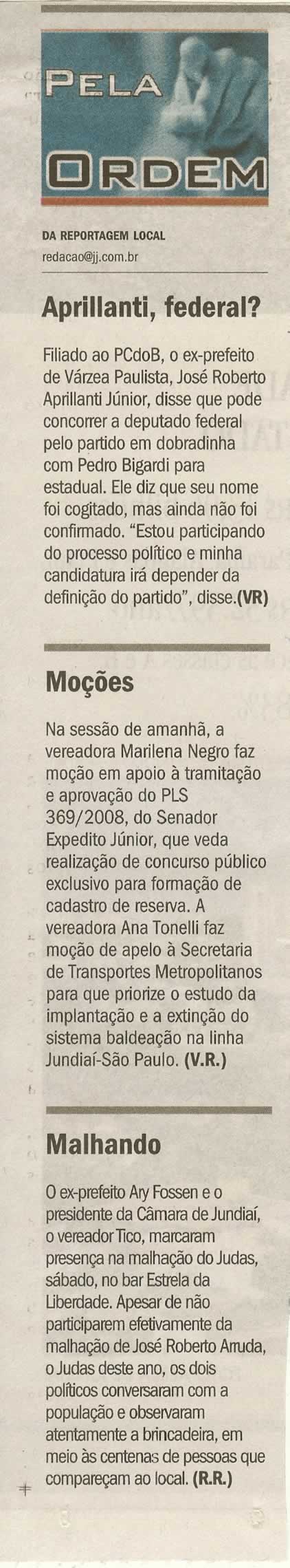 Jornal de Jundiaí - 05/04/2010