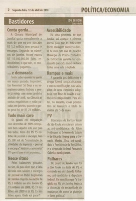 Bom Dia Jundiaí - 12/04/2010