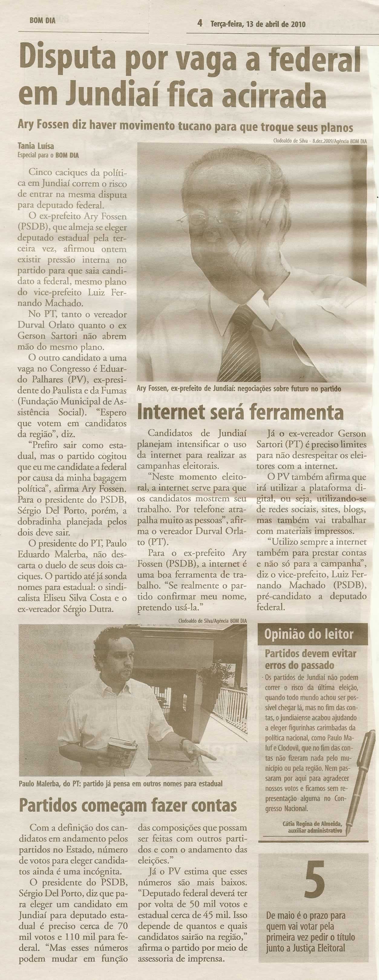Bom Dia Jundiaí - 13/04/2010