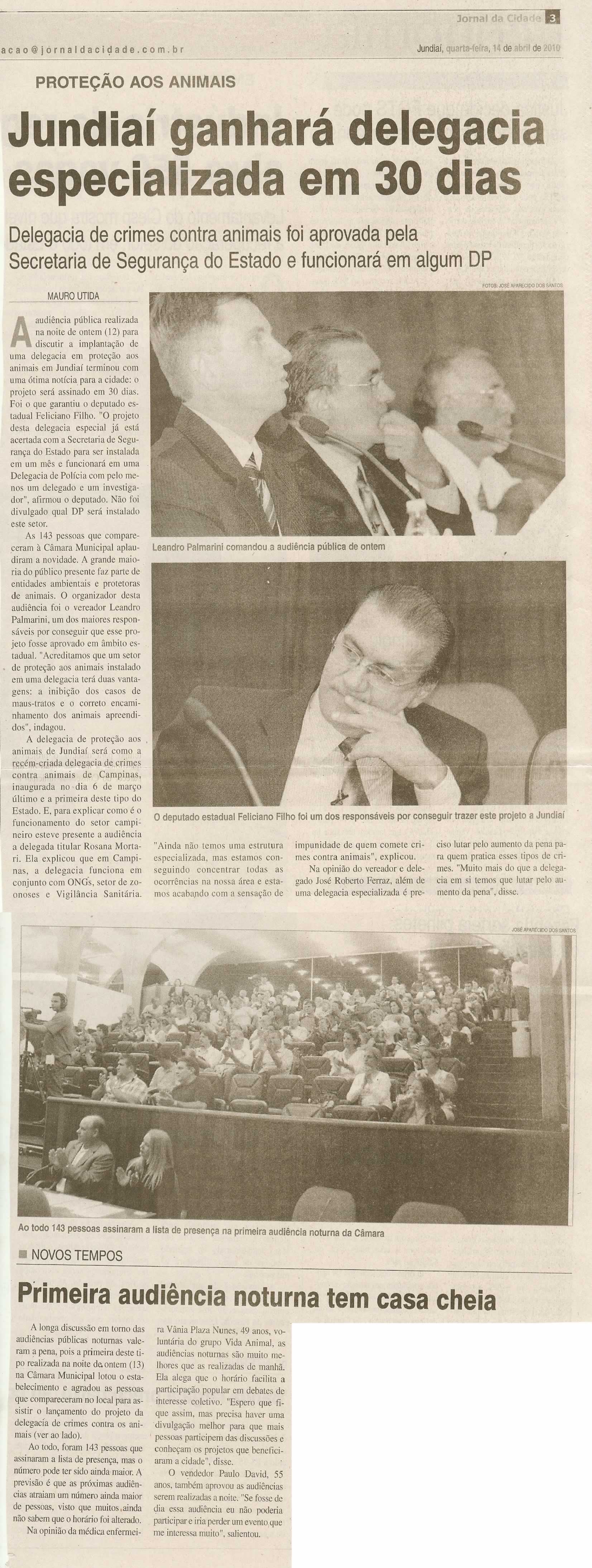 Jornal da Cidade - 14/04/2010