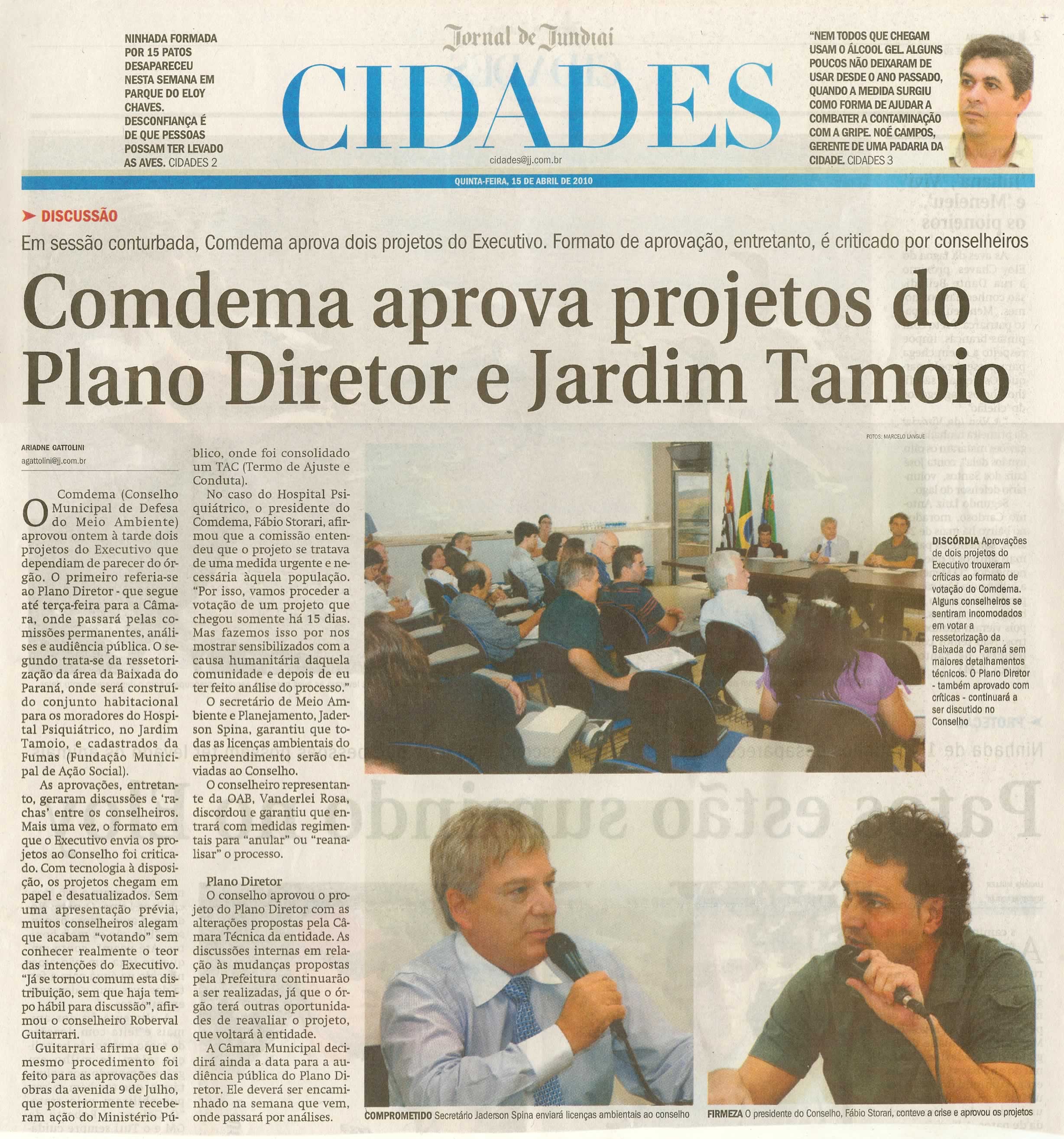 Jornal de Jundiaí - 15/04/2010