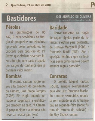 Bom Dia Jundiaí - 21/04/2010
