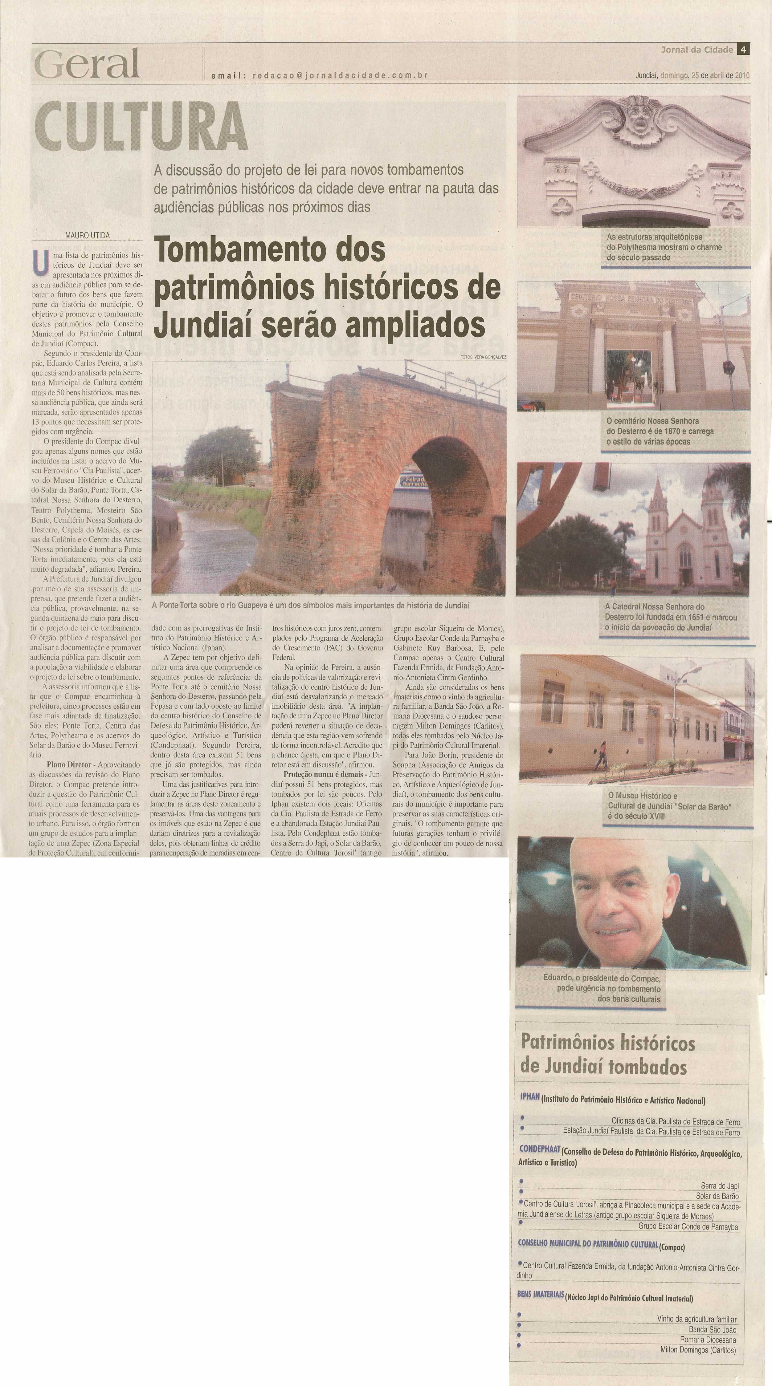 Jornal da Cidade - 25/04/2010