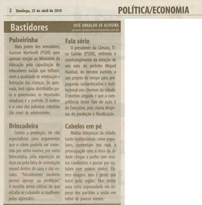 Bom Dia Jundiaí - 25/04/2010